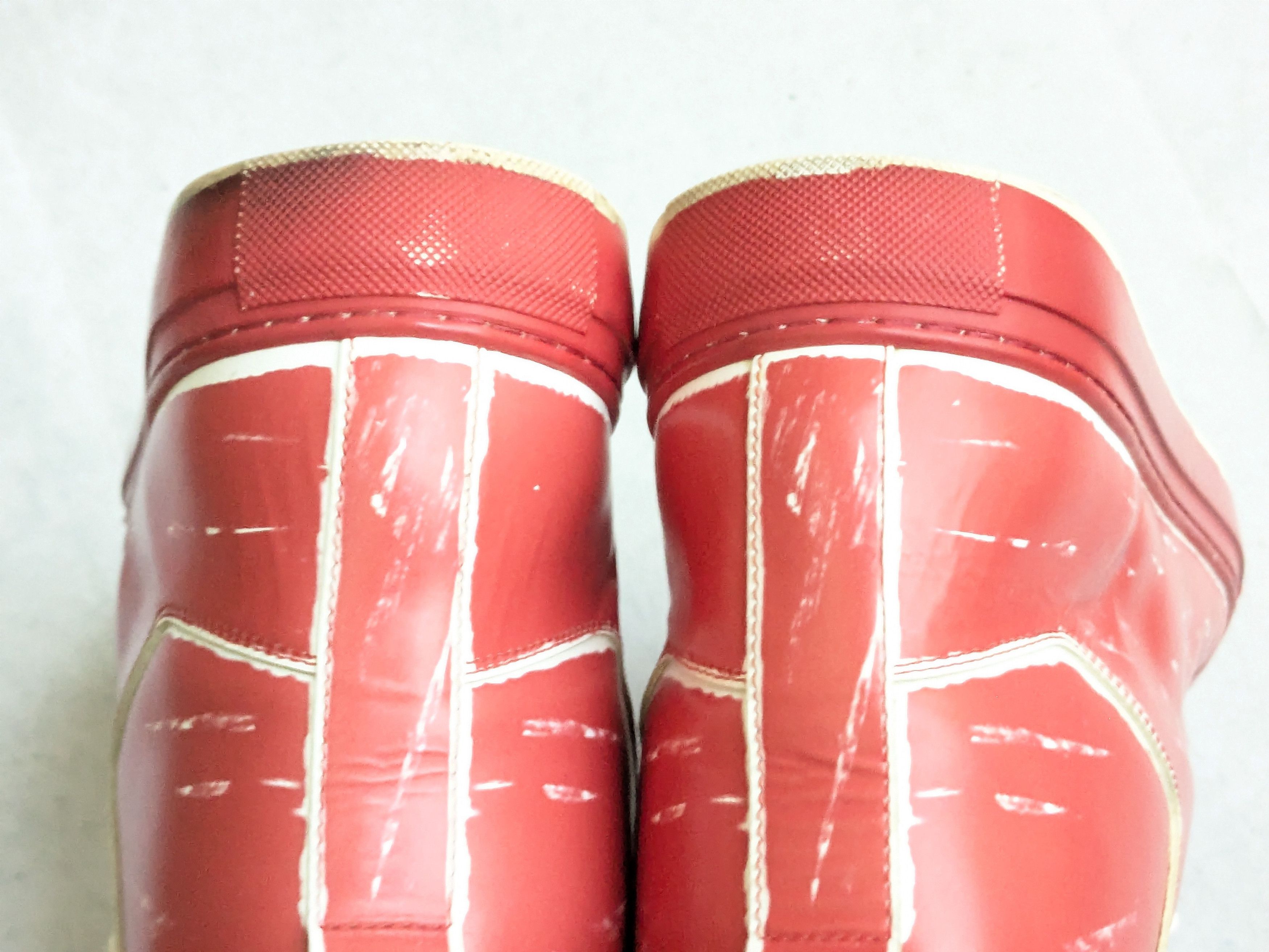 Balenciaga Balenciaga Arena Sneakers Red White 10 High Tops Leather Size US 10 / EU 43 - 15 Thumbnail