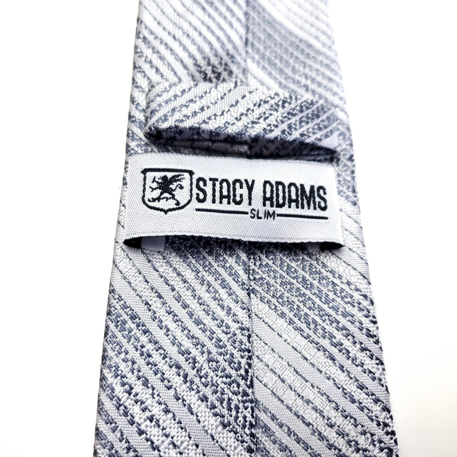 Stacy Adams Stacy Adams Microfiber Gray Striped Gradient Skinny Size ONE SIZE - 3 Thumbnail