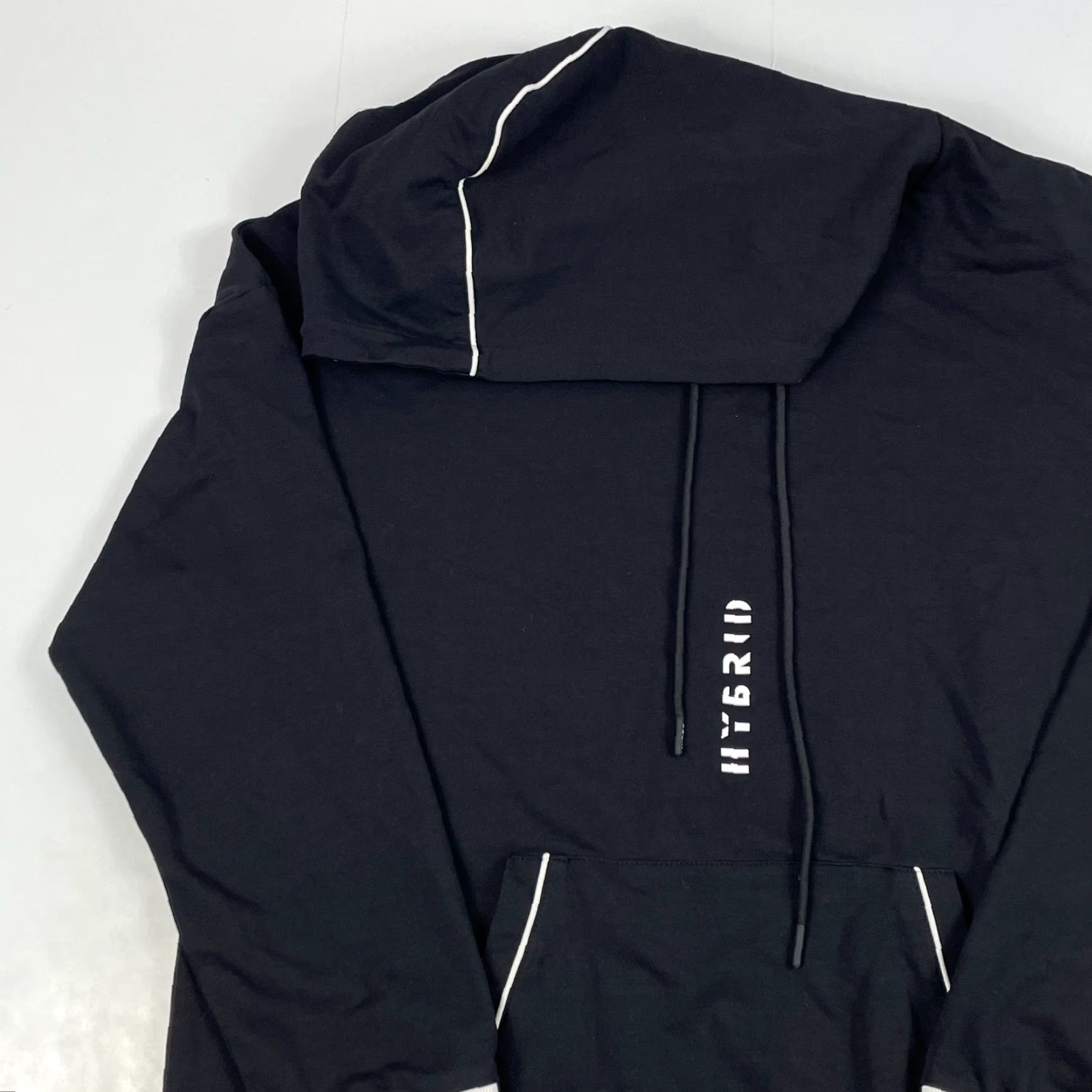 Vintage VINTAGE SquatWolf Hoodie Mens Large Black Hybrid Pullover Lined Workout Lifting Stretch Size US L / EU 52-54 / 3 - 2 Thumbnail