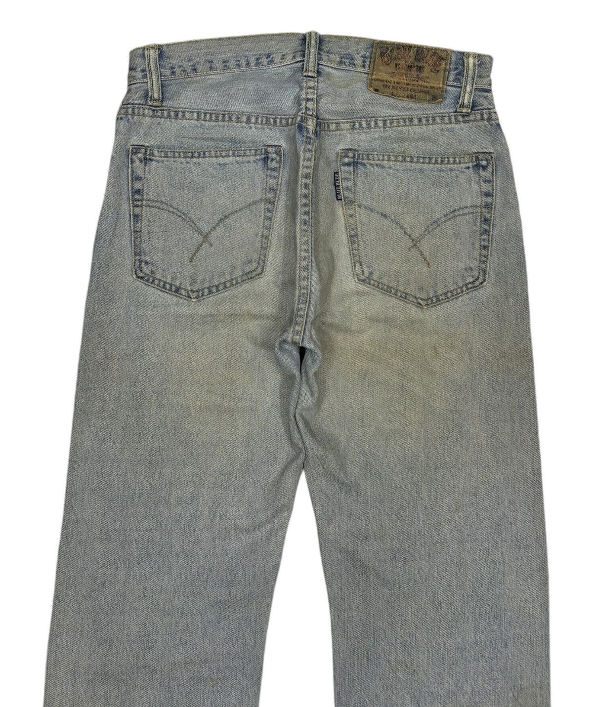 Blue Blue Japan × Samurai Jeans × Sugar Cane 🔥Blue Blue Japan Indigo Selvedge Jeans Distressed Denim Size US 32 / EU 48 - 6 Thumbnail