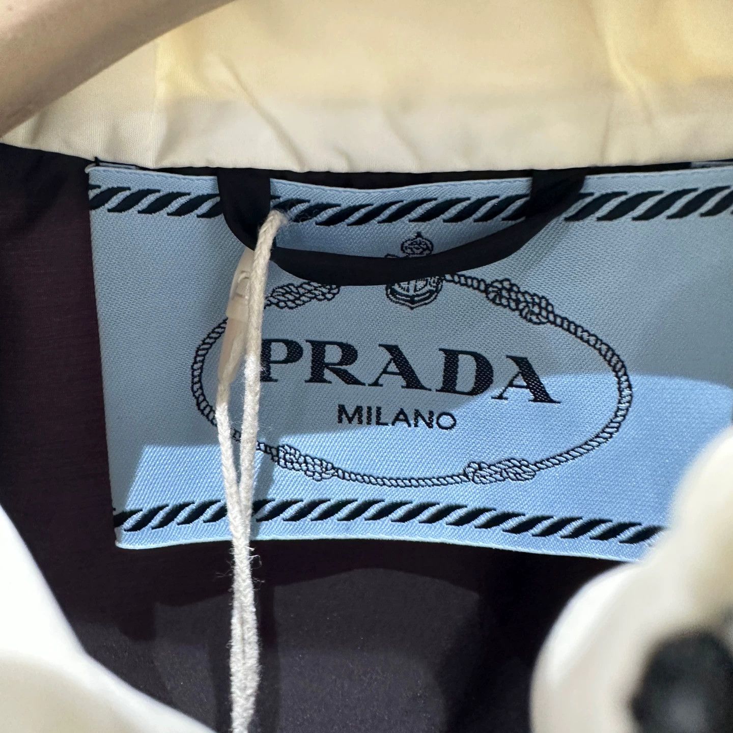 Prada Prada apr136 Logo Zip Jacket Black & White 38 Size XS / US 0-2 / IT 36-38 - 3 Thumbnail