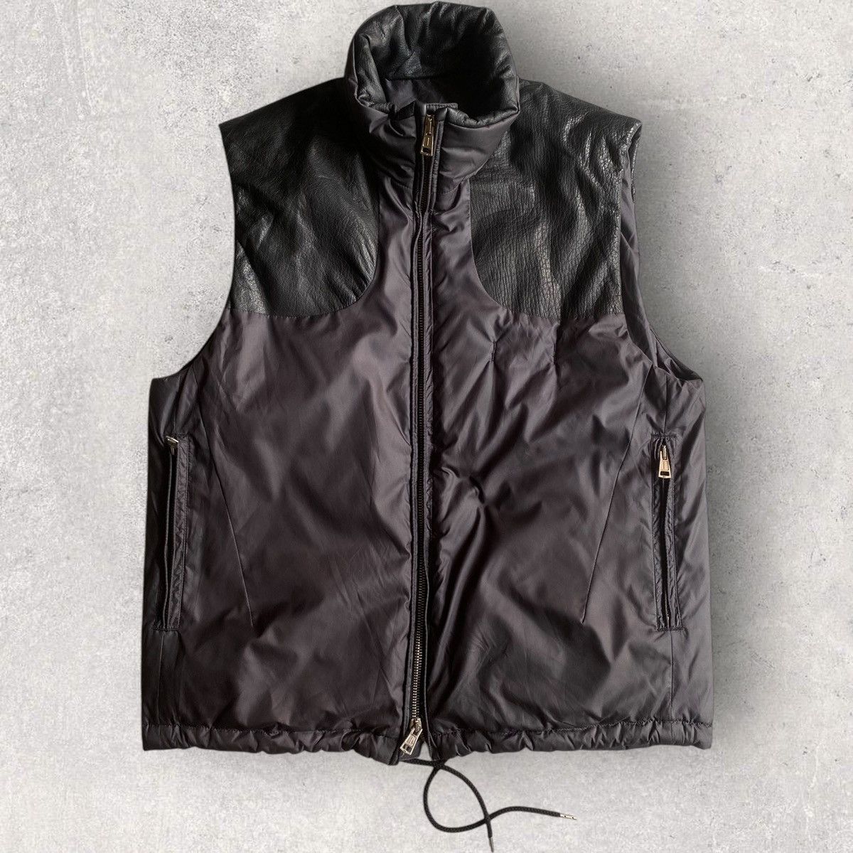 Number (N)ine N (N) FW08 Deer Leather Panel Down Vest Size US M / EU 48-50 / 2 - 2 Thumbnail