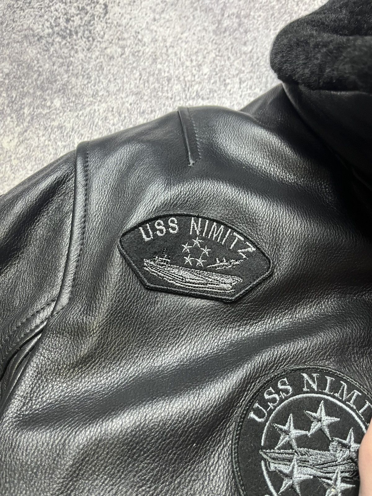 Vintage Vintage Leather Bomber Jacket Top Gan B3 Avirex Y2K Rare Size US M / EU 48-50 / 2 - 12 Thumbnail