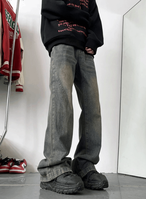 Japanese Brand American retro street washed distressed jeans Size US 32 / EU 48 - 4 Thumbnail