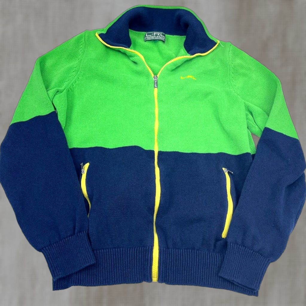 Ralph Lauren Lauren Ralph Lauren Sweater Cardigan Women Small Green Lightweight Full Zip Size S / US 4 / IT 40 - 1 Thumbnail