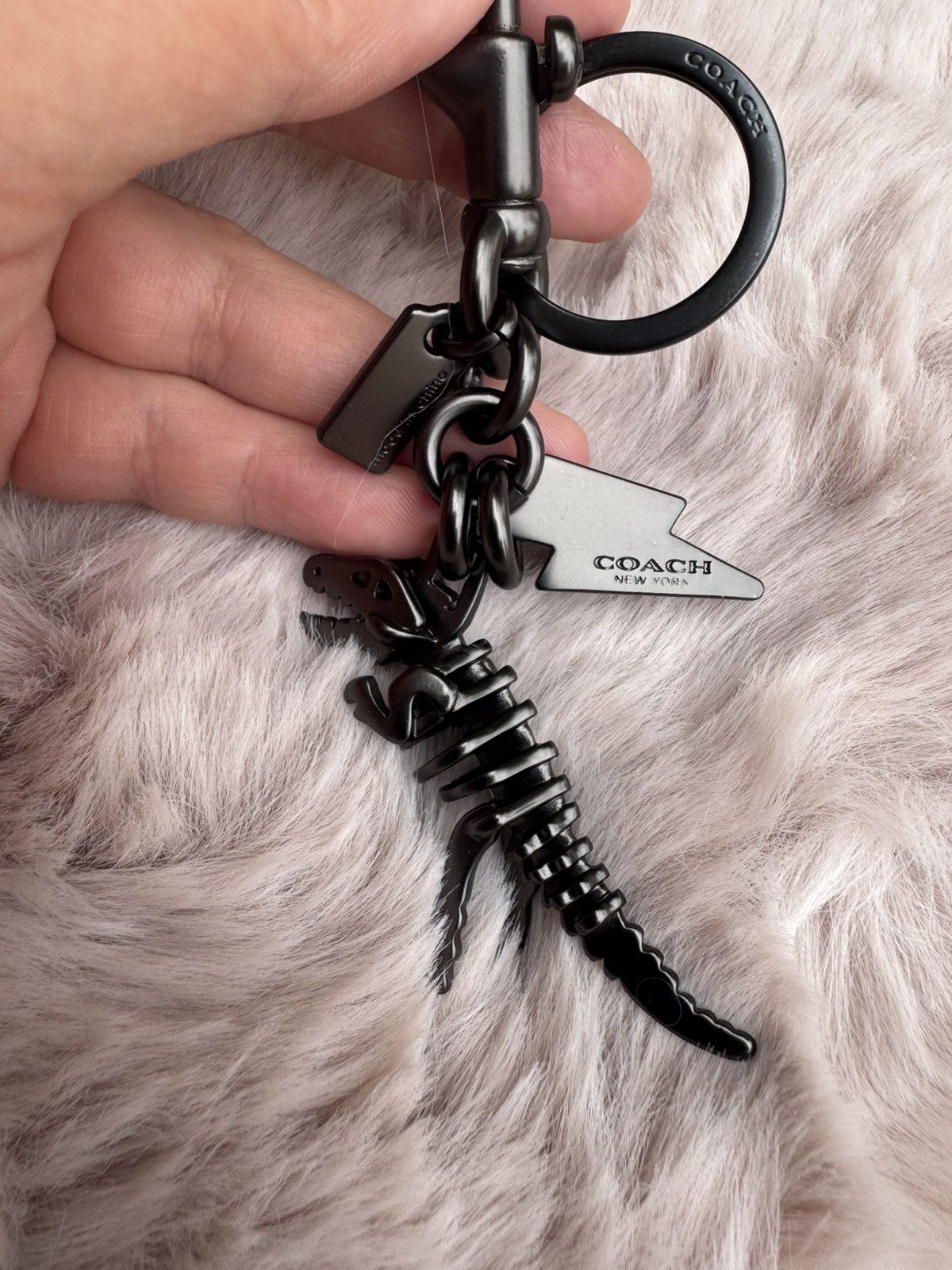 Coach Coach Metal Small Rexy T-Rex Skeleton Puzzle Charm Keychain Size ONE SIZE - 9 Thumbnail