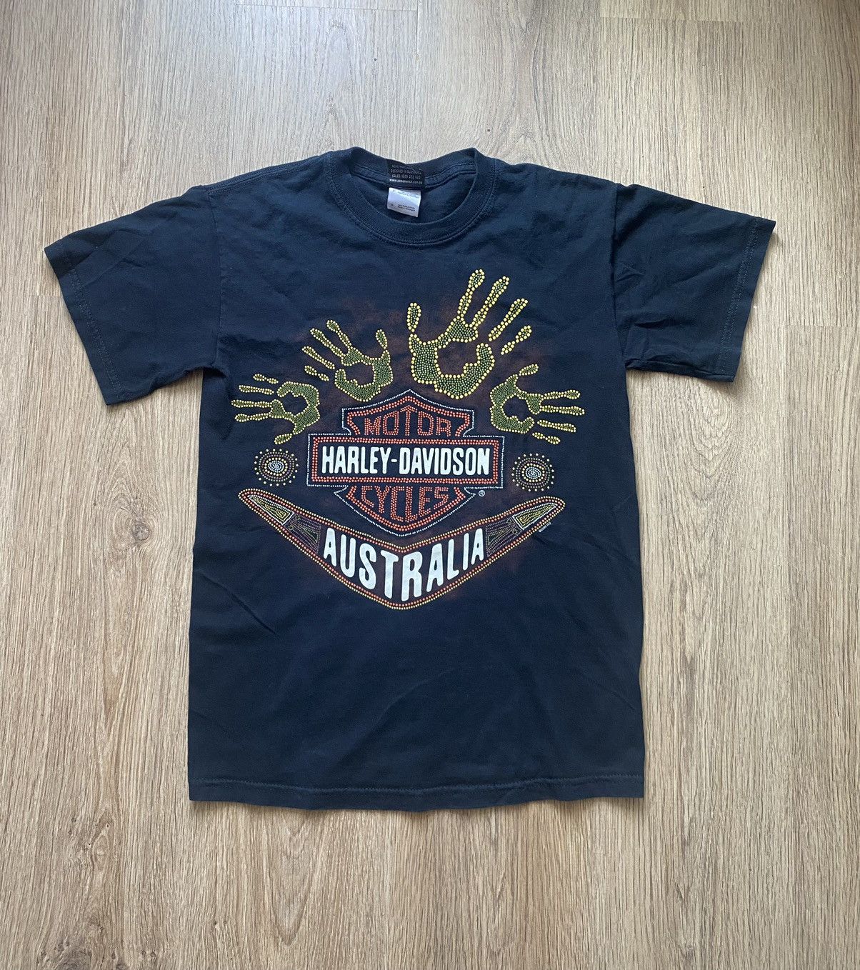Band Tees × Harley Davidson × Vintage Vintage 1996’ Harley Davidson Australia Tshirt Size US S / EU 44-46 / 1 - 1 Thumbnail