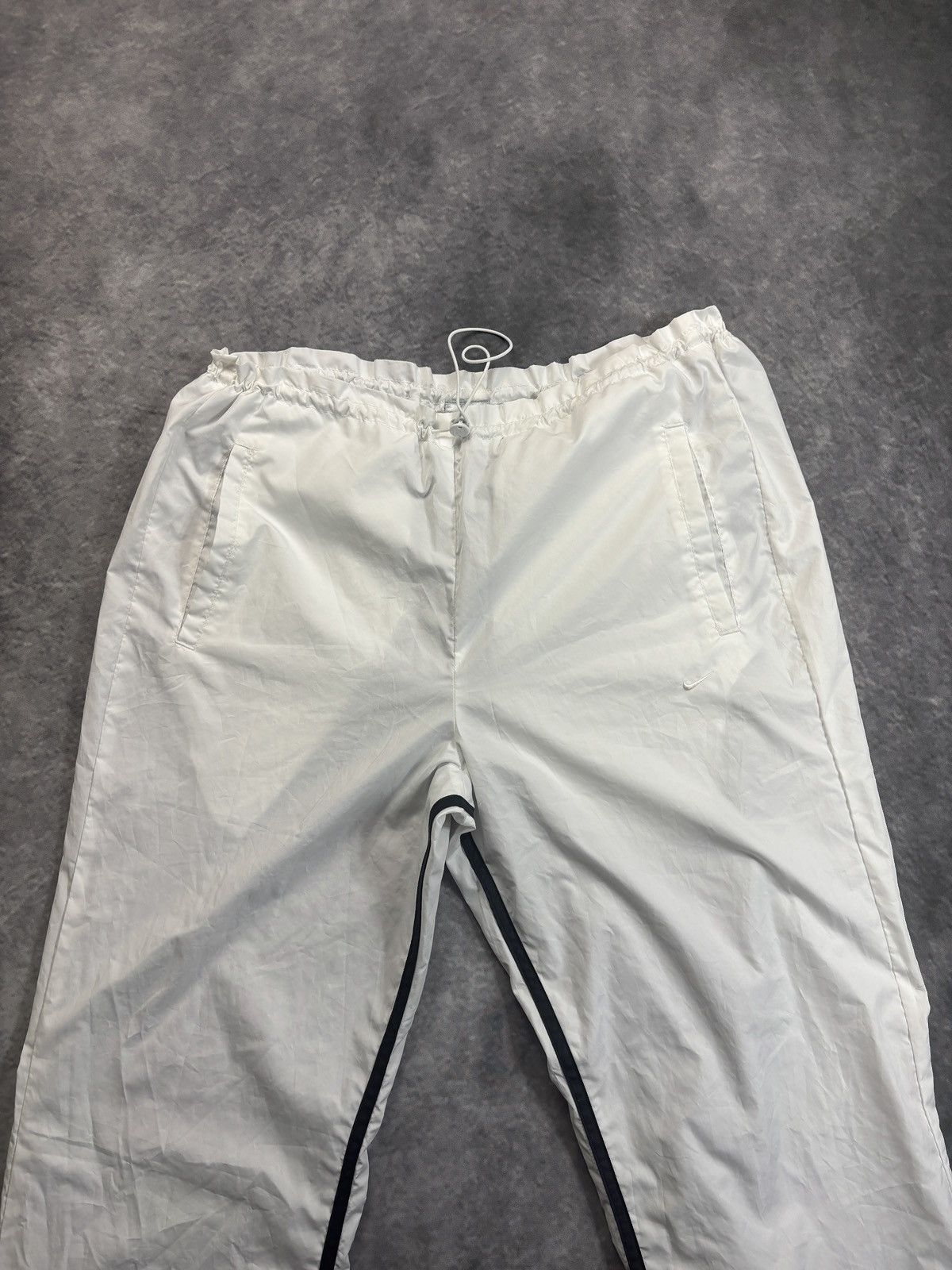Nike × Vintage 2000s Nike Track Pants Vintage Nike Lined Nylon Flare Loose Size 32" / US 10 / IT 46 - 3 Thumbnail