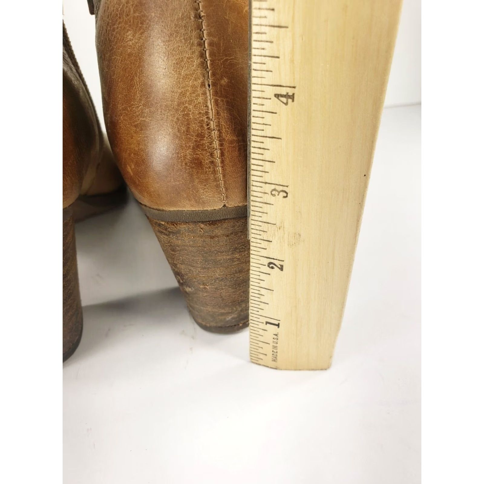 Olukai OluKai Kamahoi Women's 7B Boot Ankle Brown Side Zip Beaded Leather Casual Outdoor Travel Size US 7 / IT 37 - 7 Thumbnail