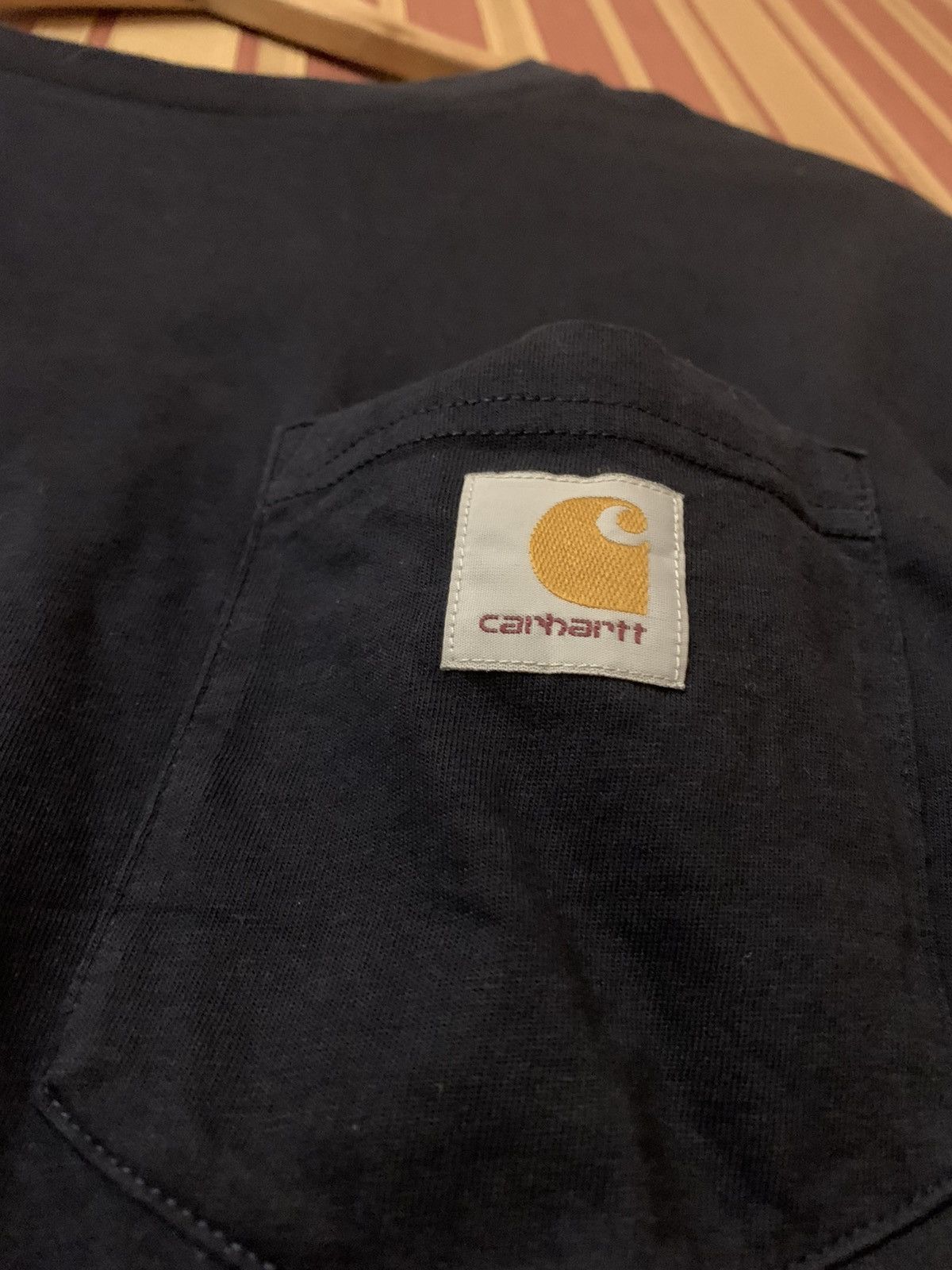 Carhartt Carhartt K126 Men's Long-Sleeve Pocket T-Shirt Blue Large Size US L / EU 52-54 / 3 - 4 Thumbnail
