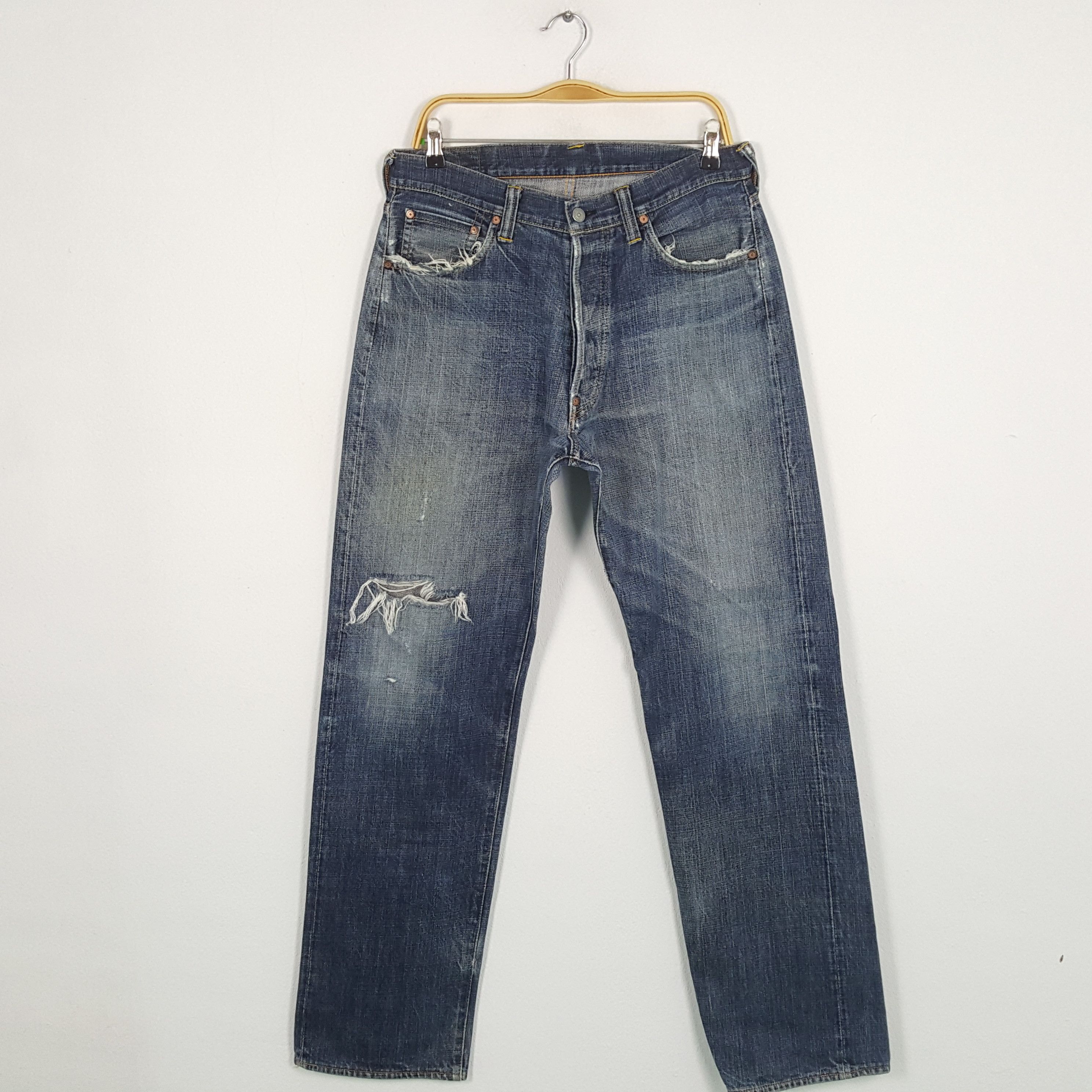 Evisu × Japanese Brand × Vintage Vintage EVISU Japanese Brand Daicock Custom Distressed Jean Size US 32 / EU 48 - 4 Thumbnail
