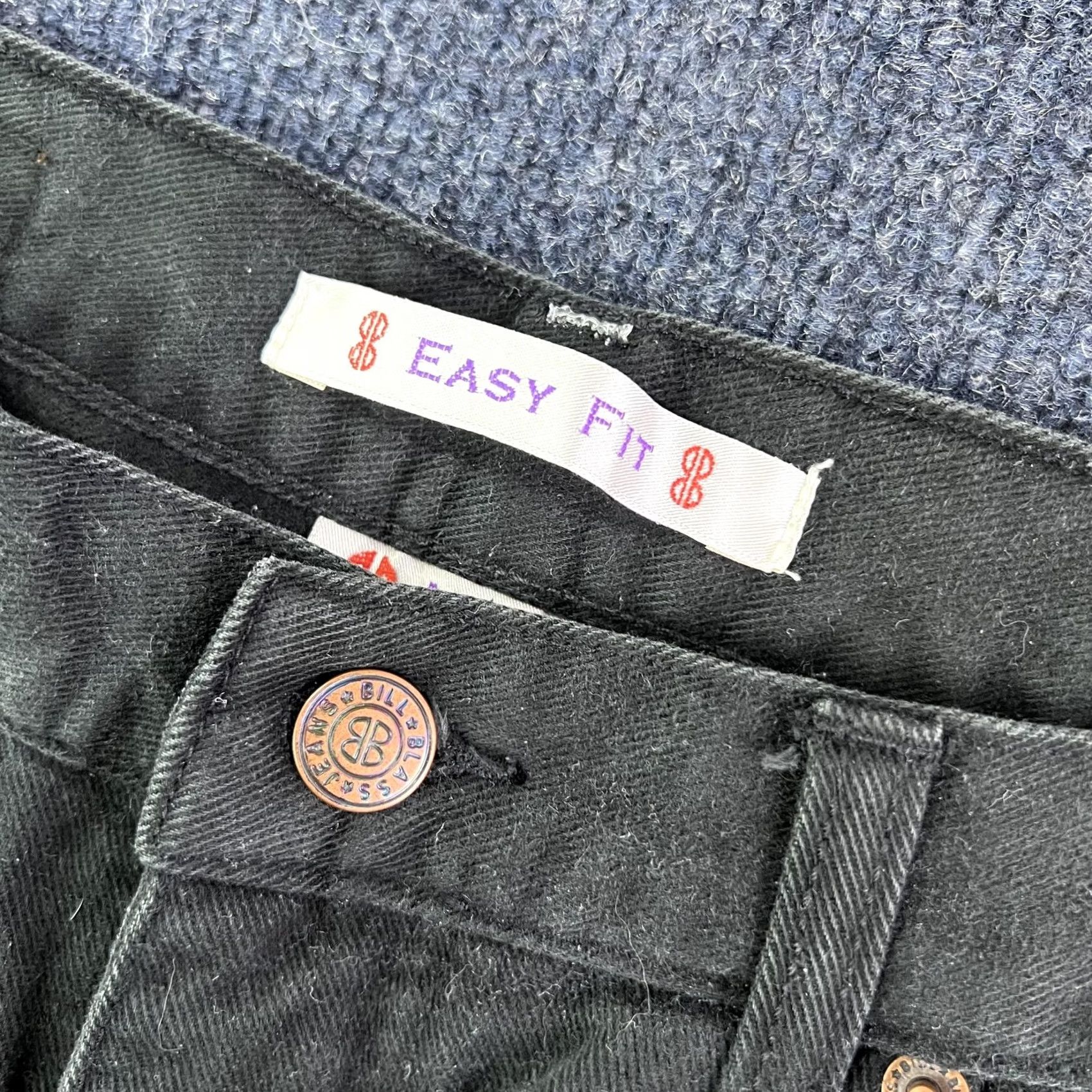 Bill Blass VINTAGE Bill Blass Jeans Womens 8 Black High Rise Tapered Mom Denim Easy Fit Size 30" / US 8 / IT 44 - 4 Thumbnail