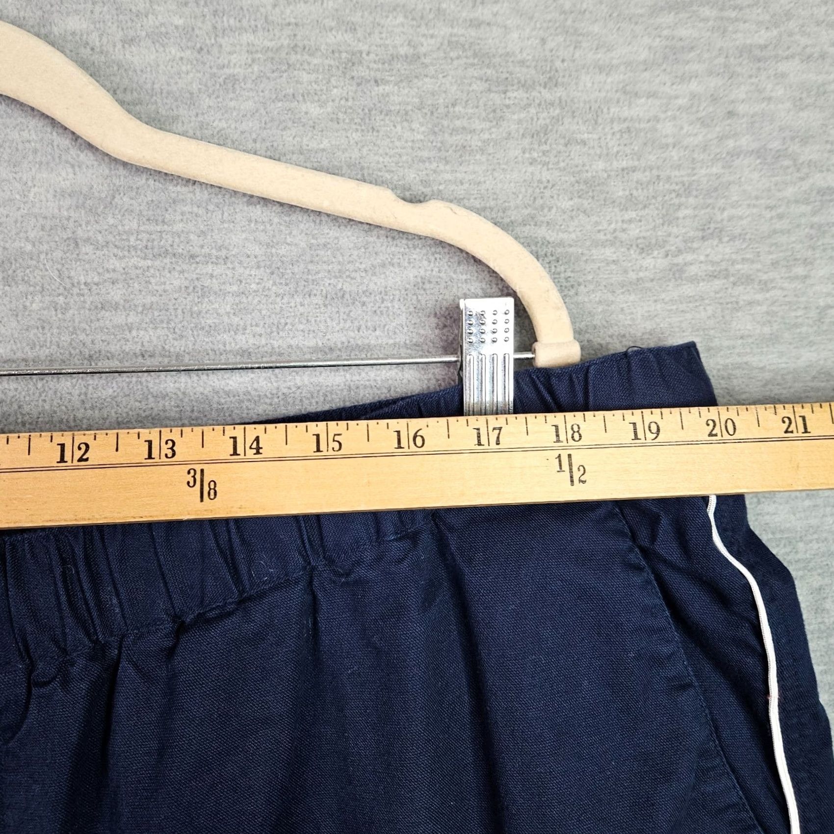 Wildfang Wildfang Pants Women's Navy/White The Essential Piped Drawstring Pants 2XL Size 40" / US 18 - 6 Thumbnail