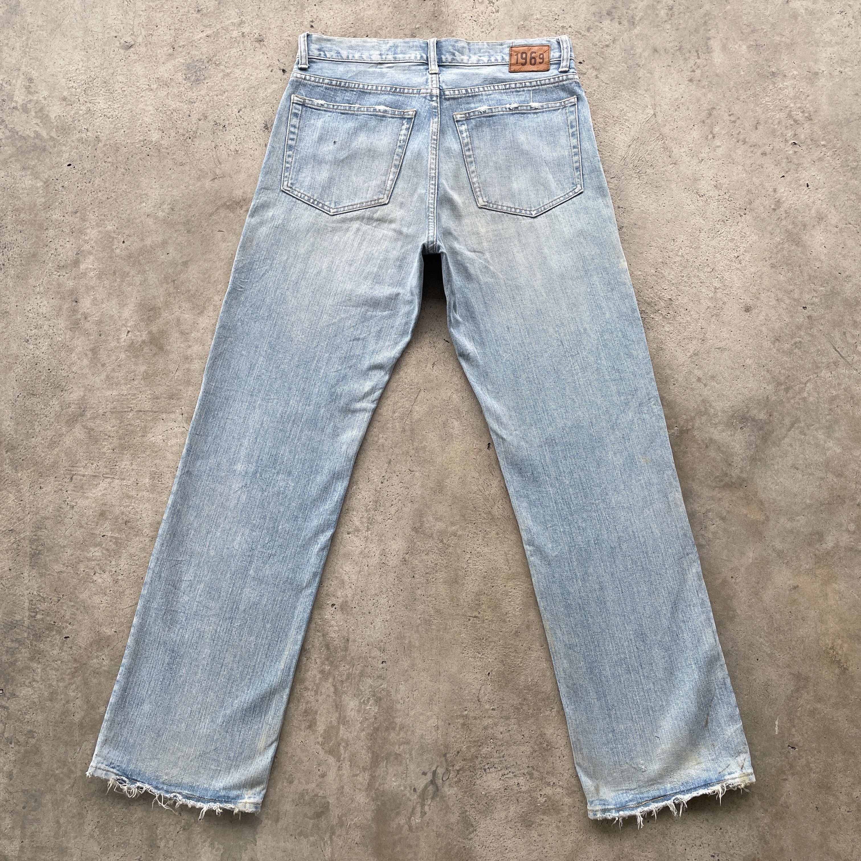 Gap × Jean W32x31.5💥 Vintage 1969 Gap Denim Faded Jeans Pants Size US 32 / EU 48 - 13 Thumbnail