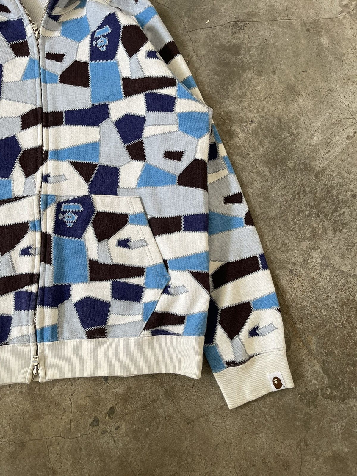 Bape 2008 Bape Splinter Full Zip Hoodie Geometric Design Size US M / EU 48-50 / 2 - 4 Thumbnail