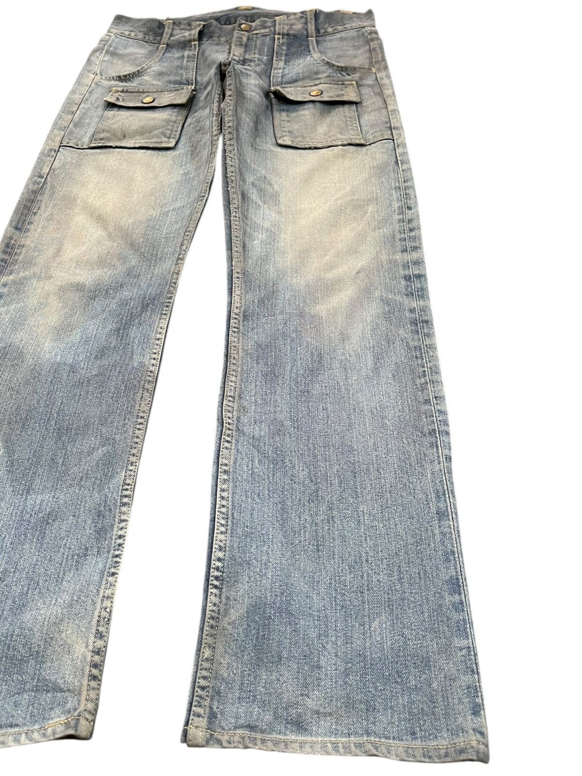 If Six Was Nine × Le Grande Bleu (L.G.B.) × Yasuyuki Ishii Vintage Go-West Military /Workers Bush Pants Denim Size US 33 - 6 Thumbnail