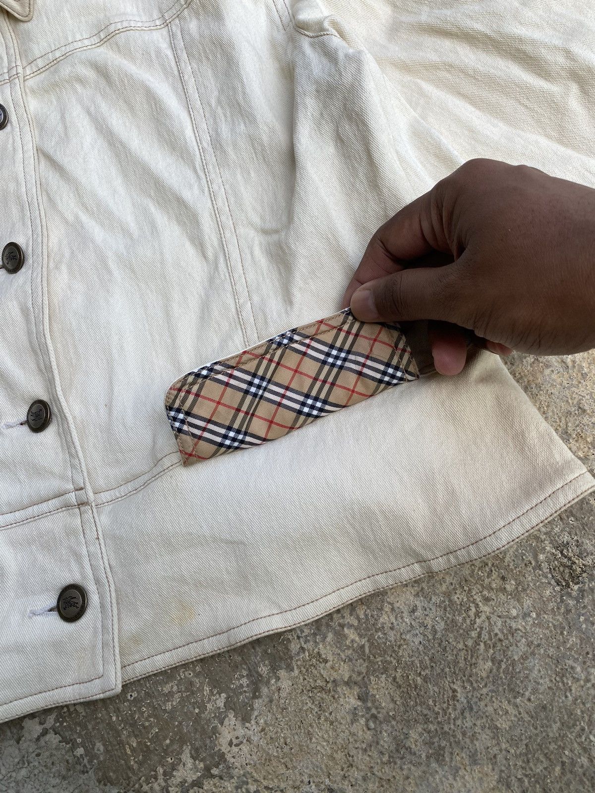 Burberry 🔥 Rare 🔥 Vintage Burberrys Button Jacket Size M / US 6-8 / IT 42-44 - 4 Thumbnail