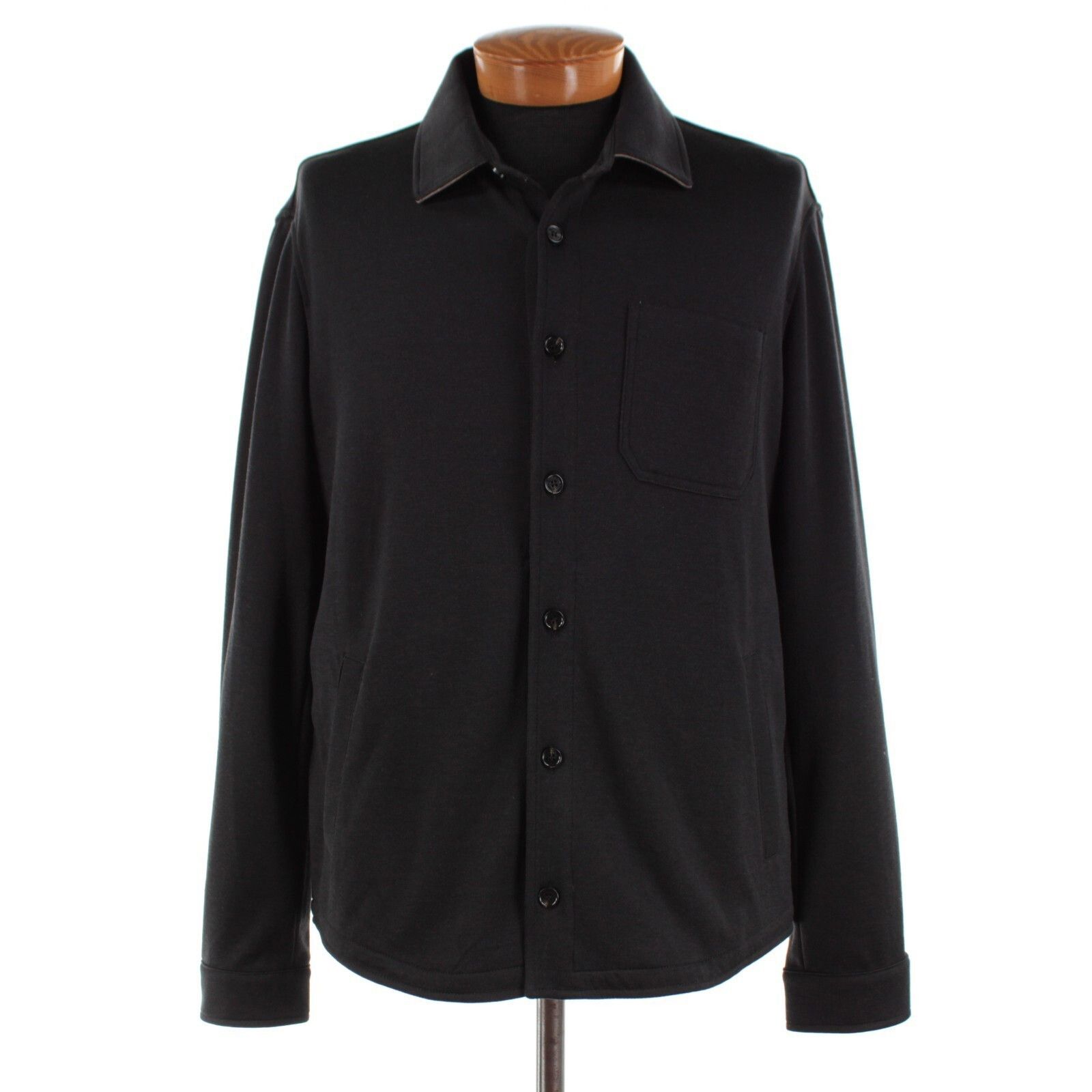 Maurizio Baldassari Maurizio Baldassari Overshirt Size XL US In Black Silk Blend Size US XL / EU 56 / 4 - 1 Thumbnail