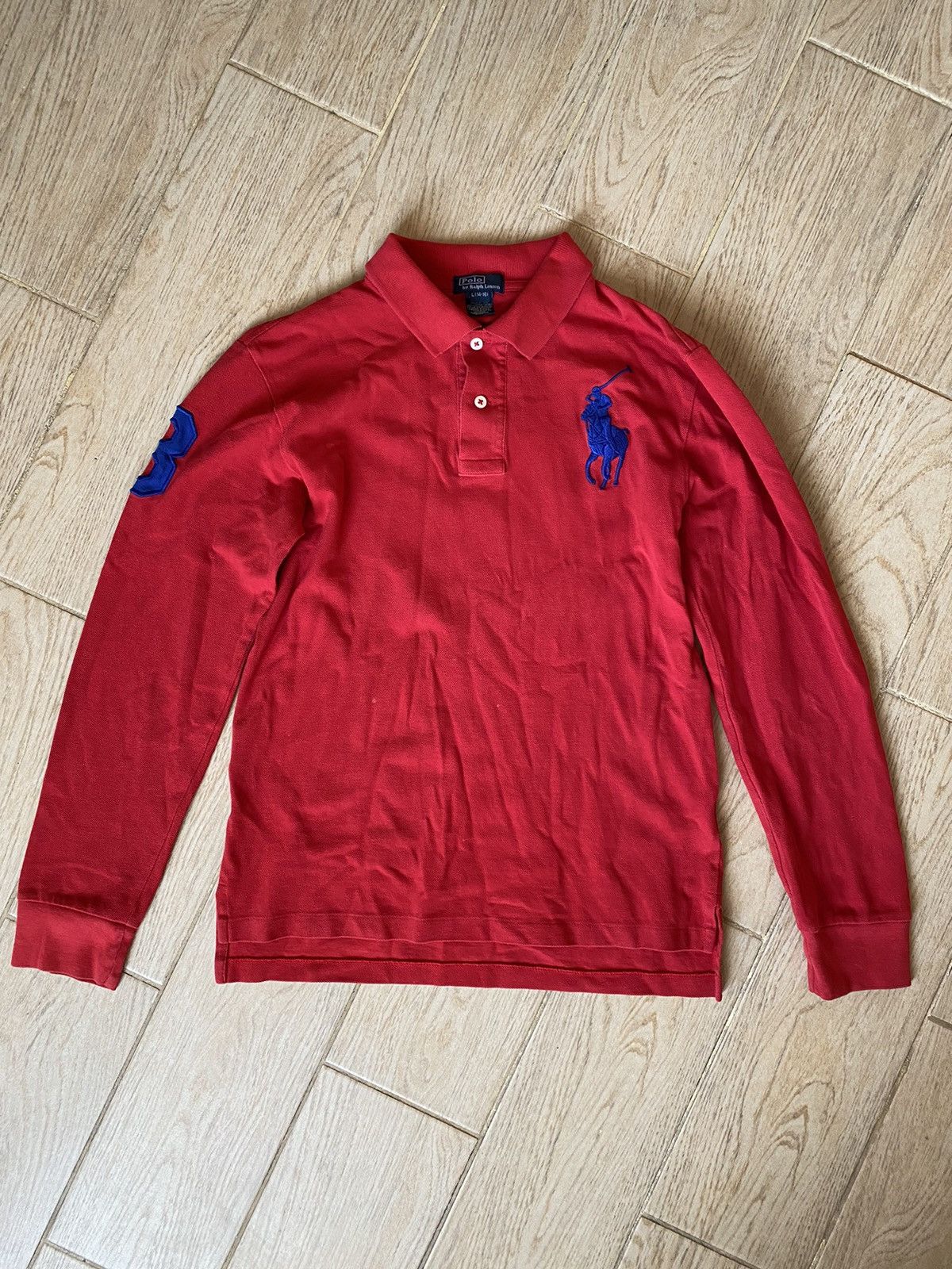Polo Ralph Lauren × Vintage Polo Ralph Lauren distressed rugby sweatshirt Size US S / EU 44-46 / 1 - 1 Thumbnail