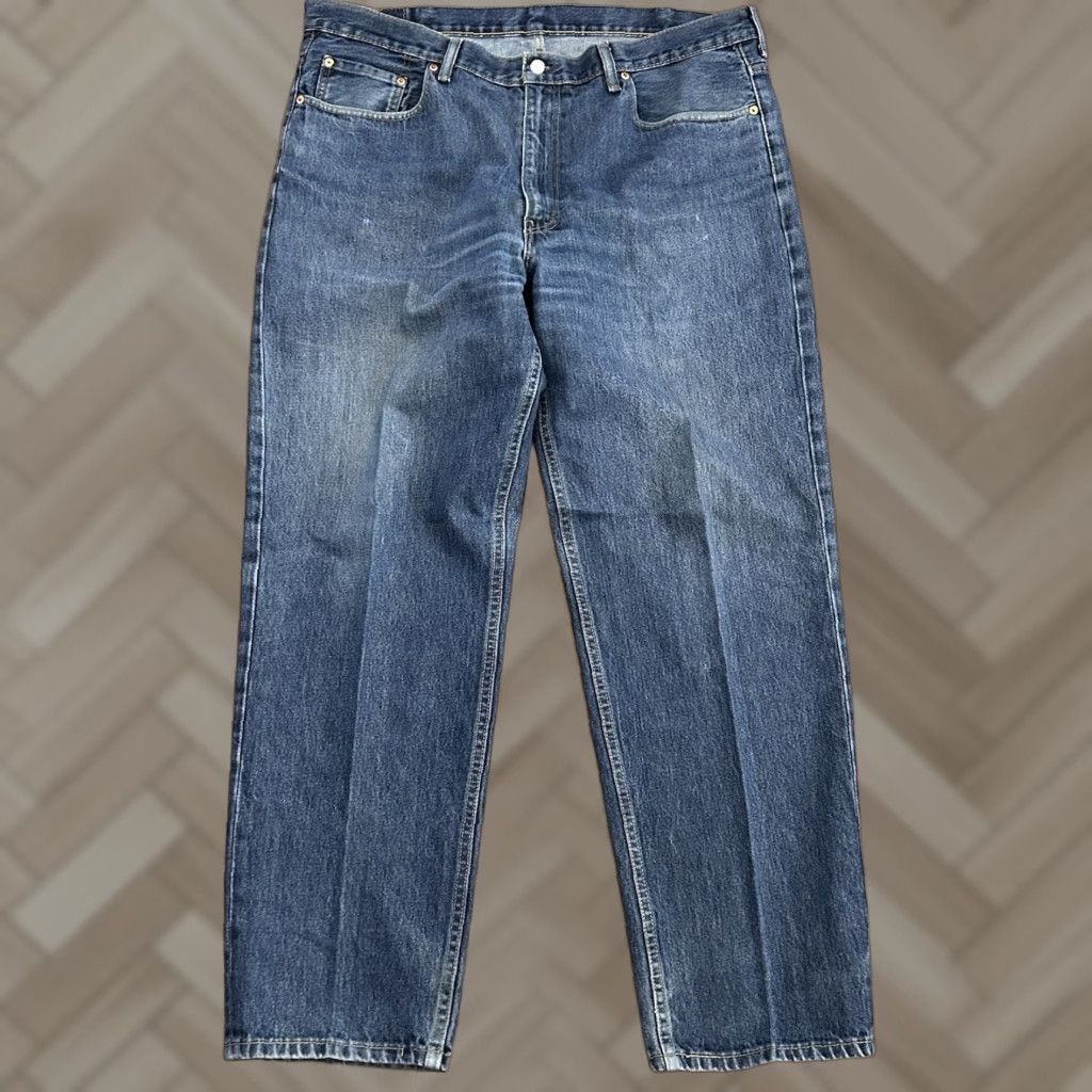 Levi's Mens Levi's 550 Jeans 42x32 Straight Blue Denim Cotton Regular Waist 42 Inseam 32 Mens Size US 42 / EU 58 - 1 Thumbnail