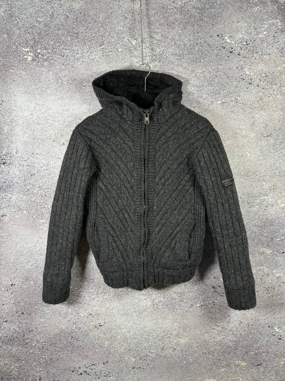 Schott × Vintage Vintage Schott NYC Wool Hooded Gray Jacket Large Military Size L / US 10 / IT 46 - 1 Thumbnail