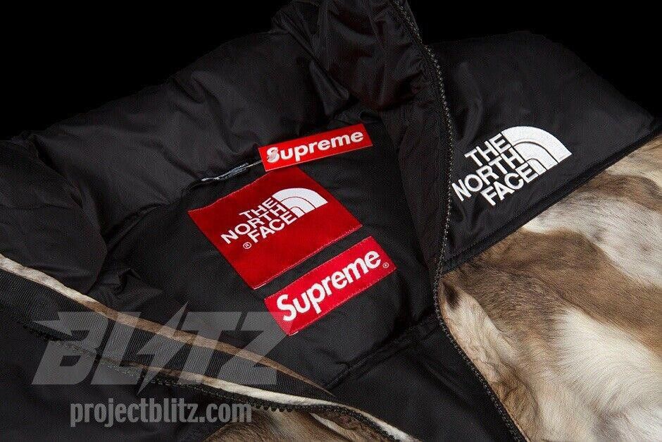 Supreme FW13 SUPREME THE NORTH FACE TNF FUR PRINT NUPTSE VEST BROWN Size US S / EU 44-46 / 1 - 5 Thumbnail
