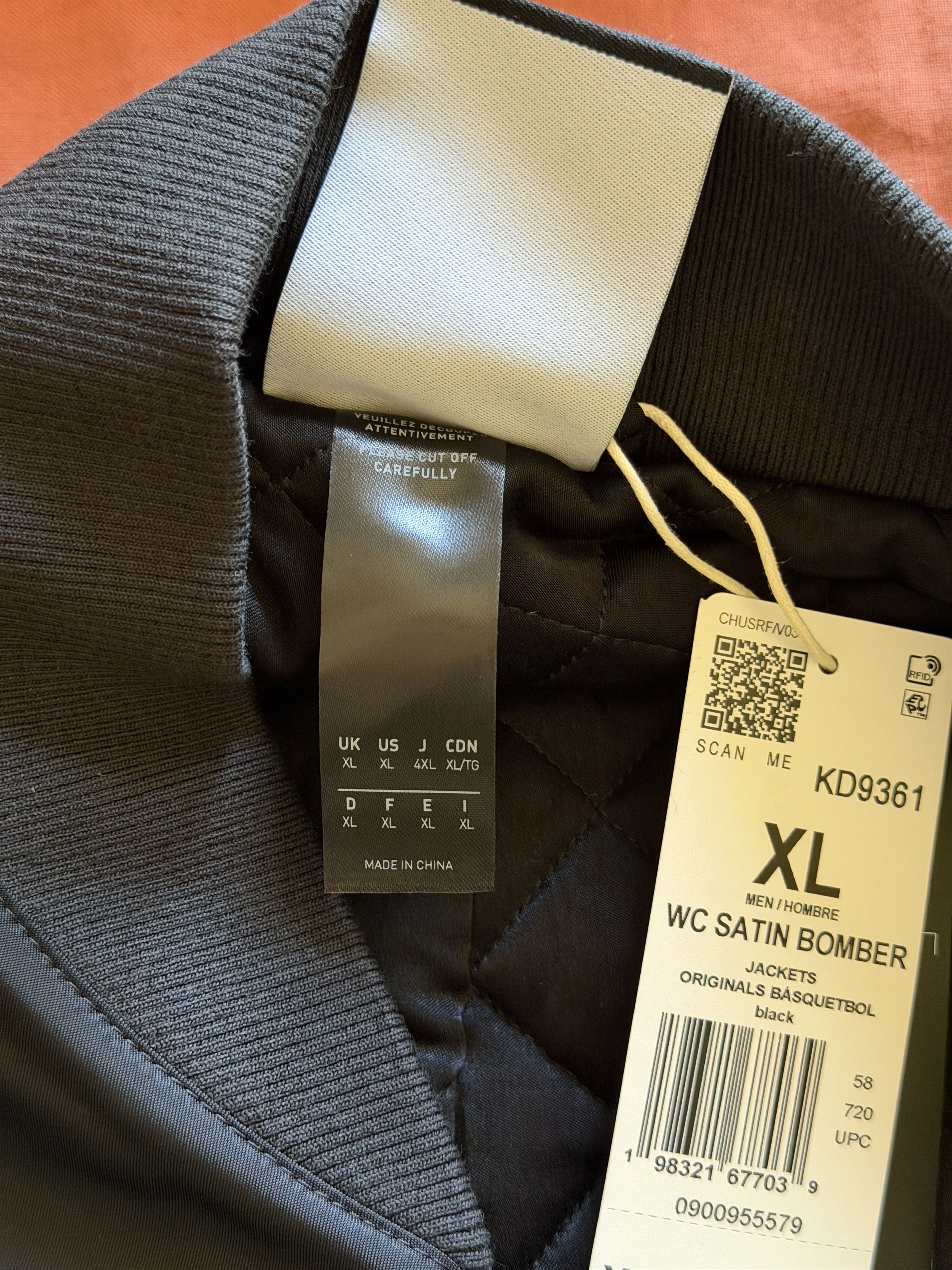 Adidas × Willy Chavarria Willy Chavarria Adidas Satin Bomber Jacket in Black Size US XL / EU 56 / 4 - 9 Thumbnail