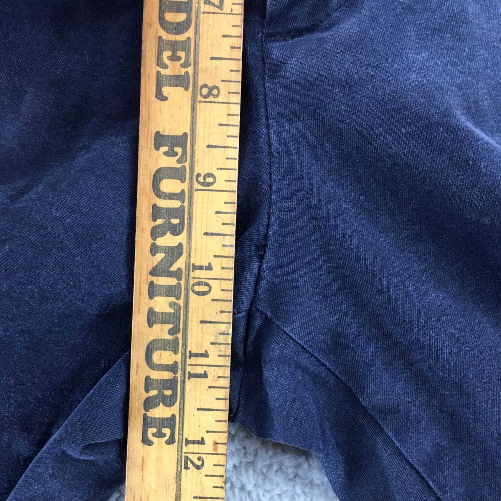 Banana Republic Banana Republic Aiden Chino Pants Mens 33x32 Blue Cotton Blend Mid Rise Zip Fly Shirt? Size US 33 - 7 Thumbnail