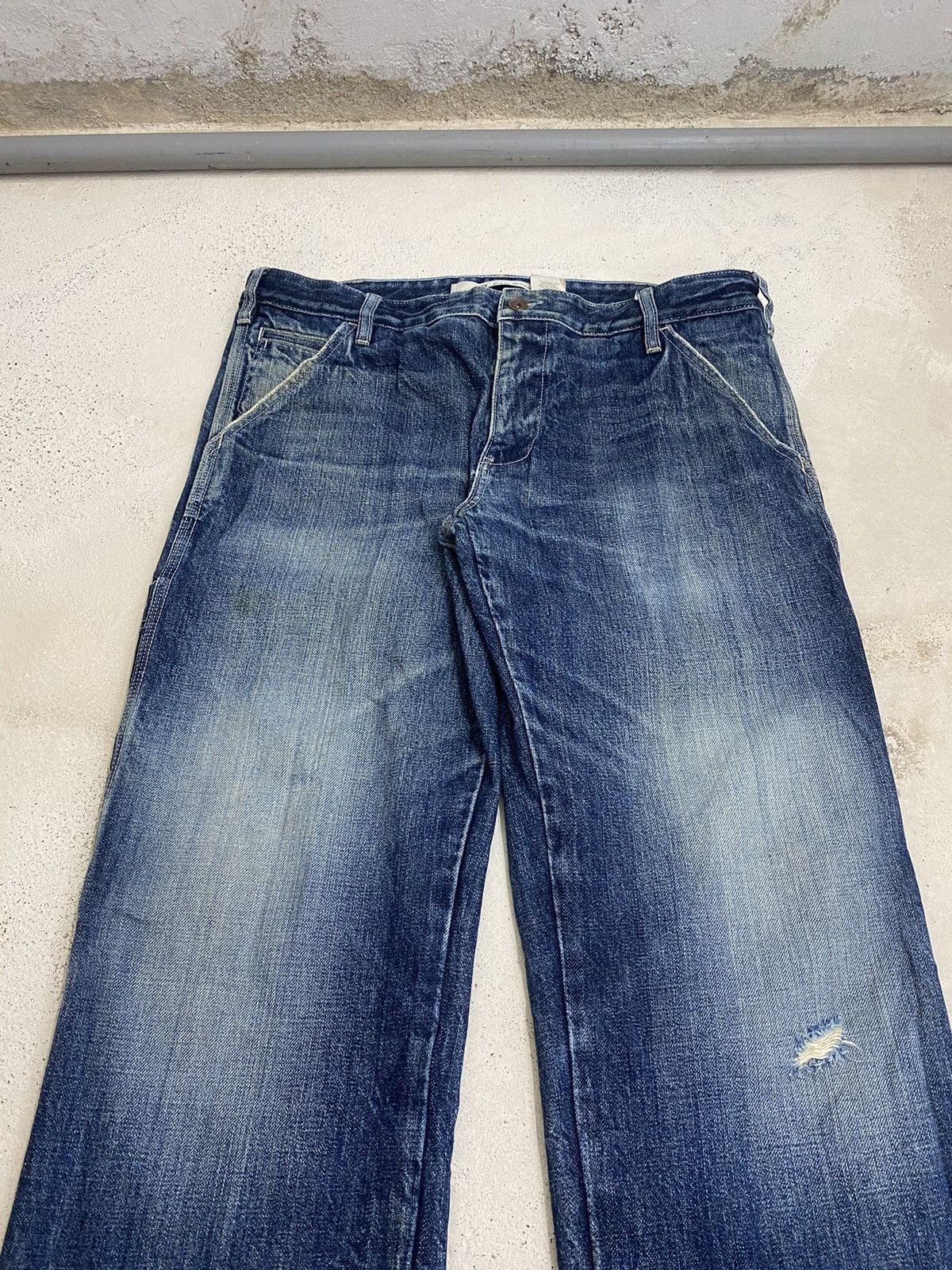 JNCO × Japanese Brand Gap Jean Baggy Loose Fit Blue Jean Cargo Pocket Jnco Size US 37 - 5 Thumbnail