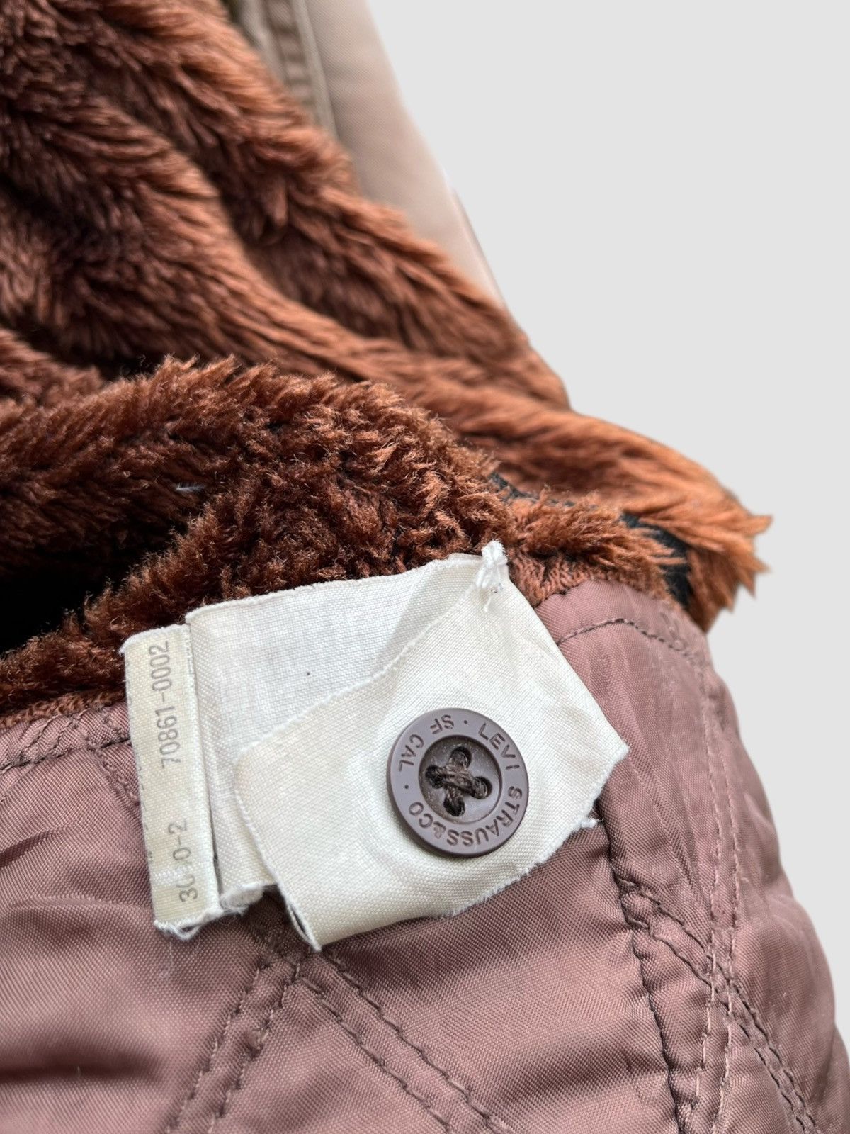 Levi's Distressed Levi’s Mod/Military Fur Lining Hooded Jacket Size US L / EU 52-54 / 3 - 18 Thumbnail