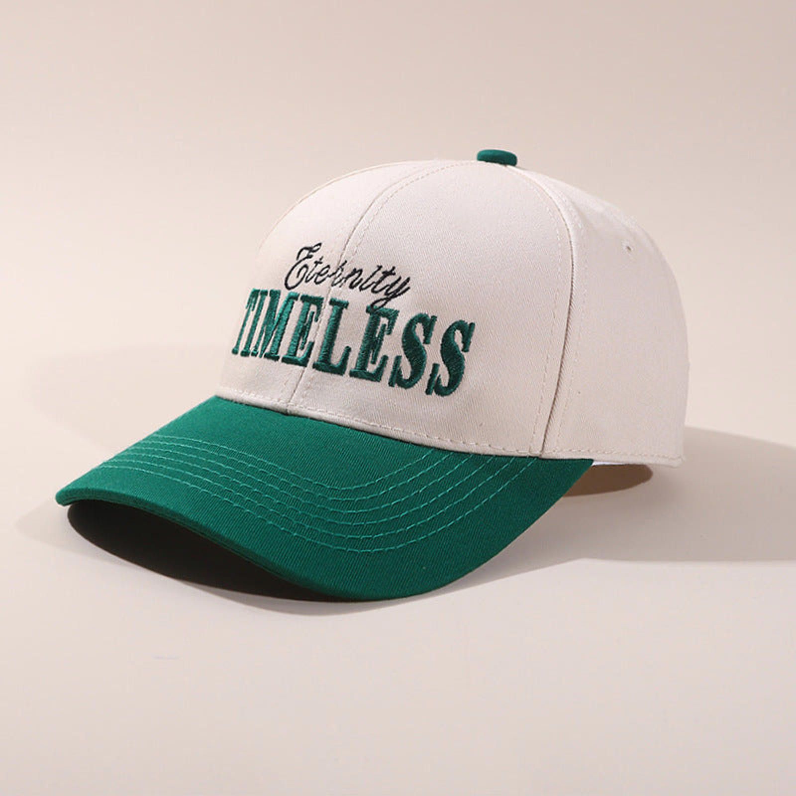 Vintage 'Eternity Timeless' Colour-Block Letter Baseball Cap Size ONE SIZE - 4 Thumbnail