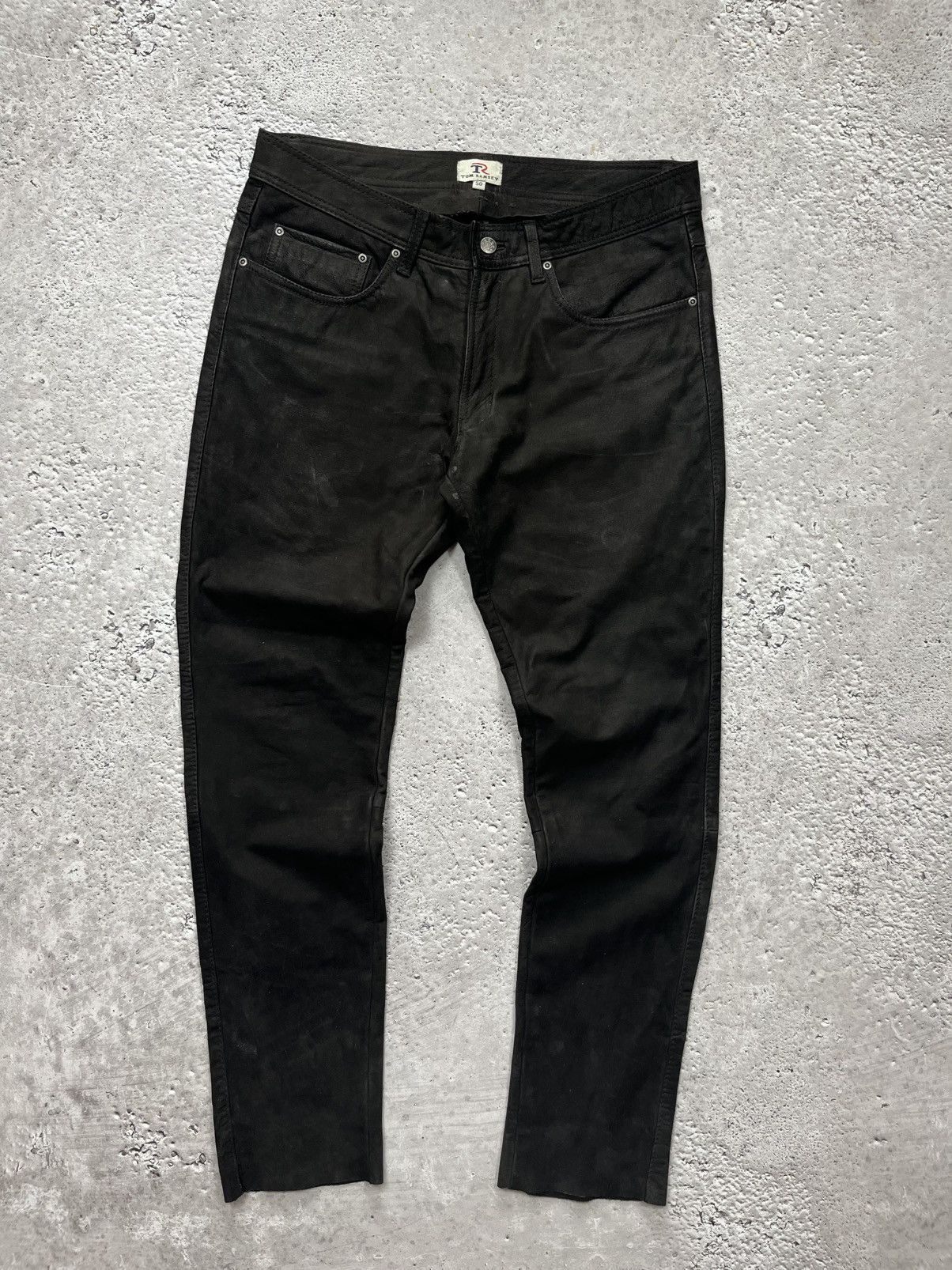 Leather × Vintage Tom Ramsey Black Leather Biker Pants Size 50 Size US 32 / EU 48 - 7 Thumbnail