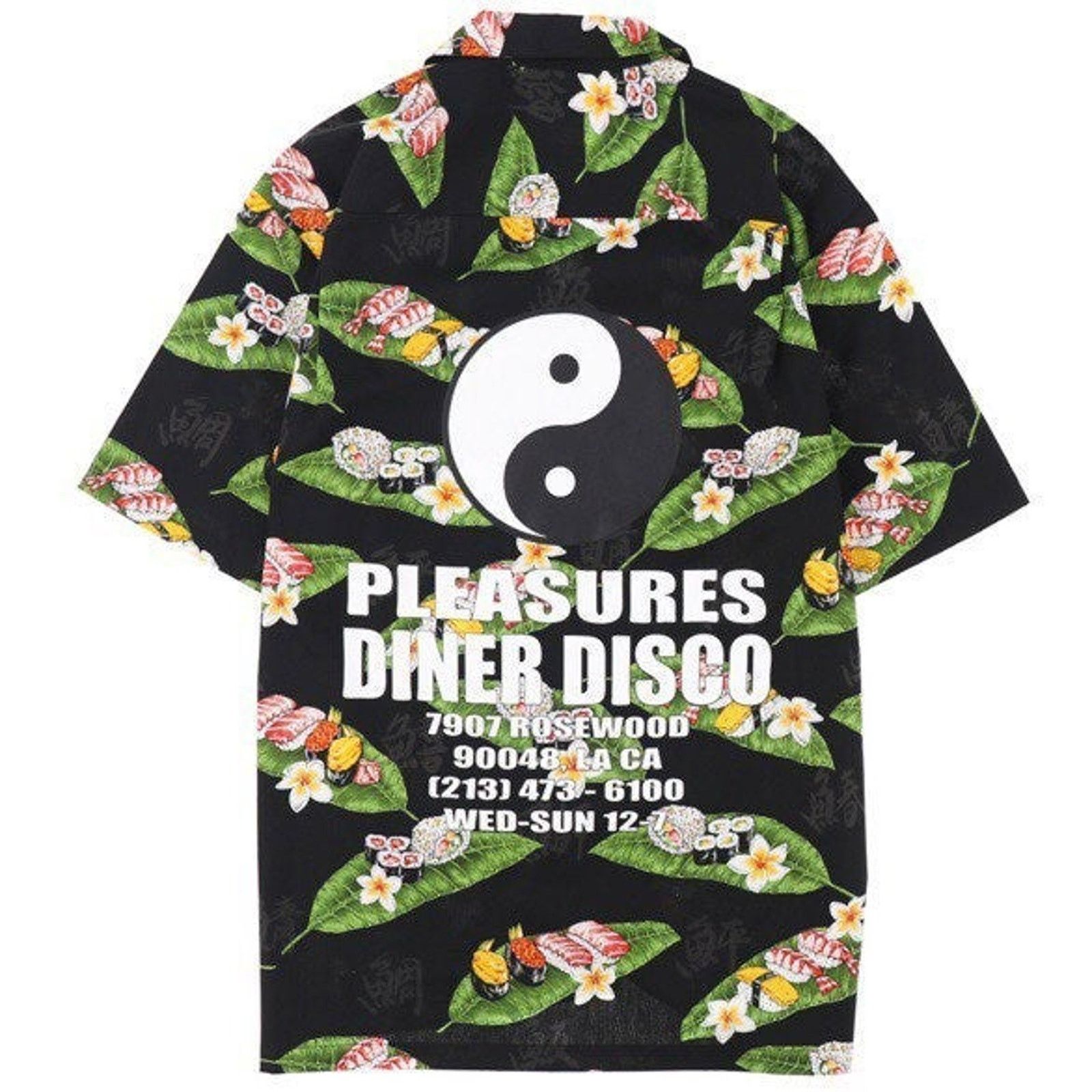 image of Pleasures X Nubian Diner Disco Shirt XL in Black, Men's