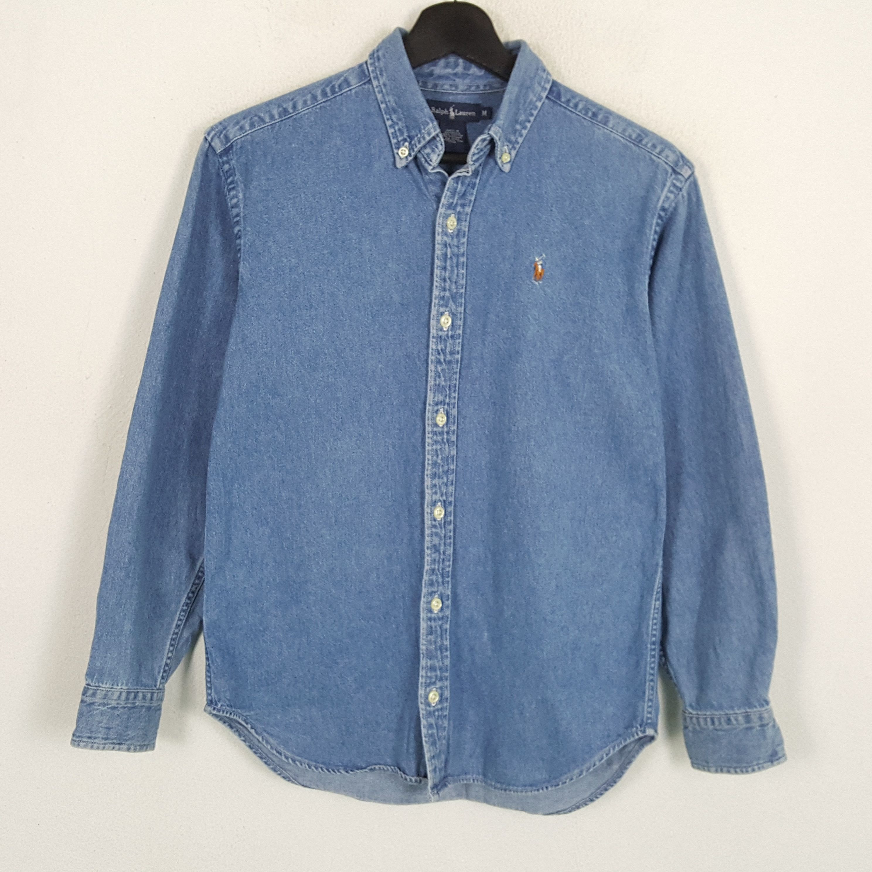 POLO RALPH LAUREN Small Logo Casual Style Denim Shirt