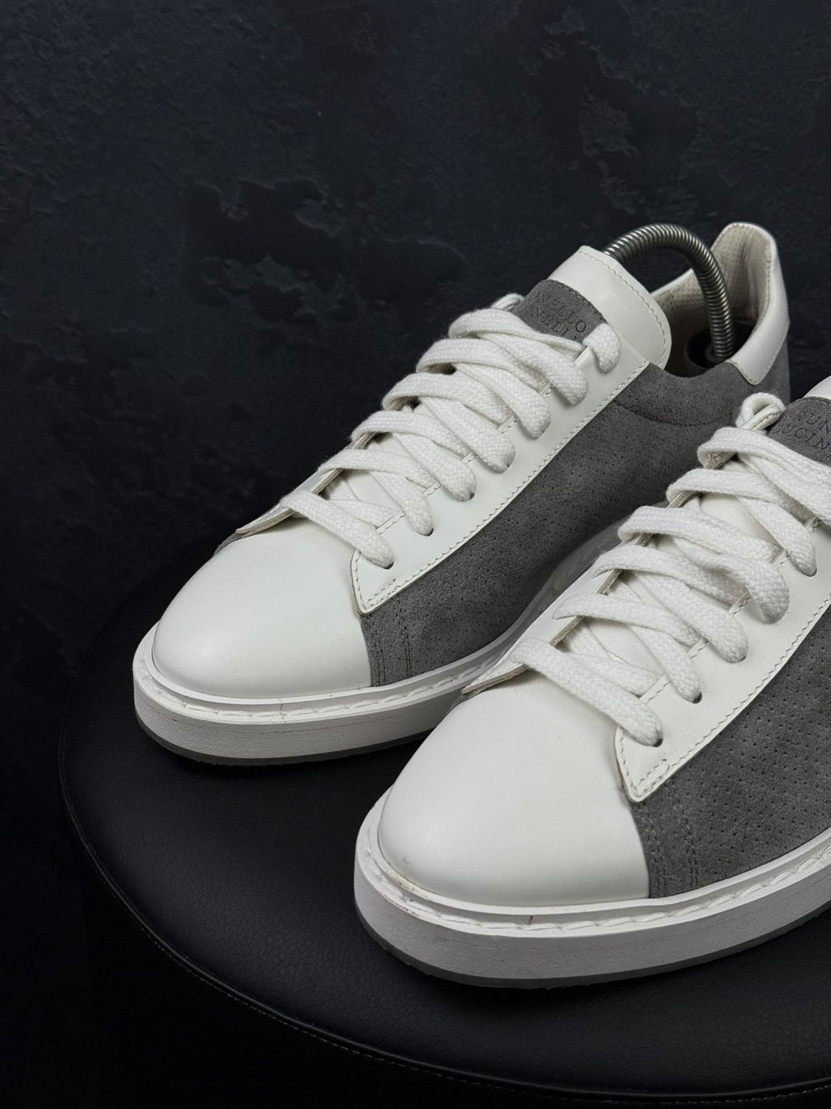 Brunello Cucinelli Brunello Cucinelli Men's Leather Suede Low-Top Sneakers Size US 9.5 / EU 42-43 - 3 Thumbnail