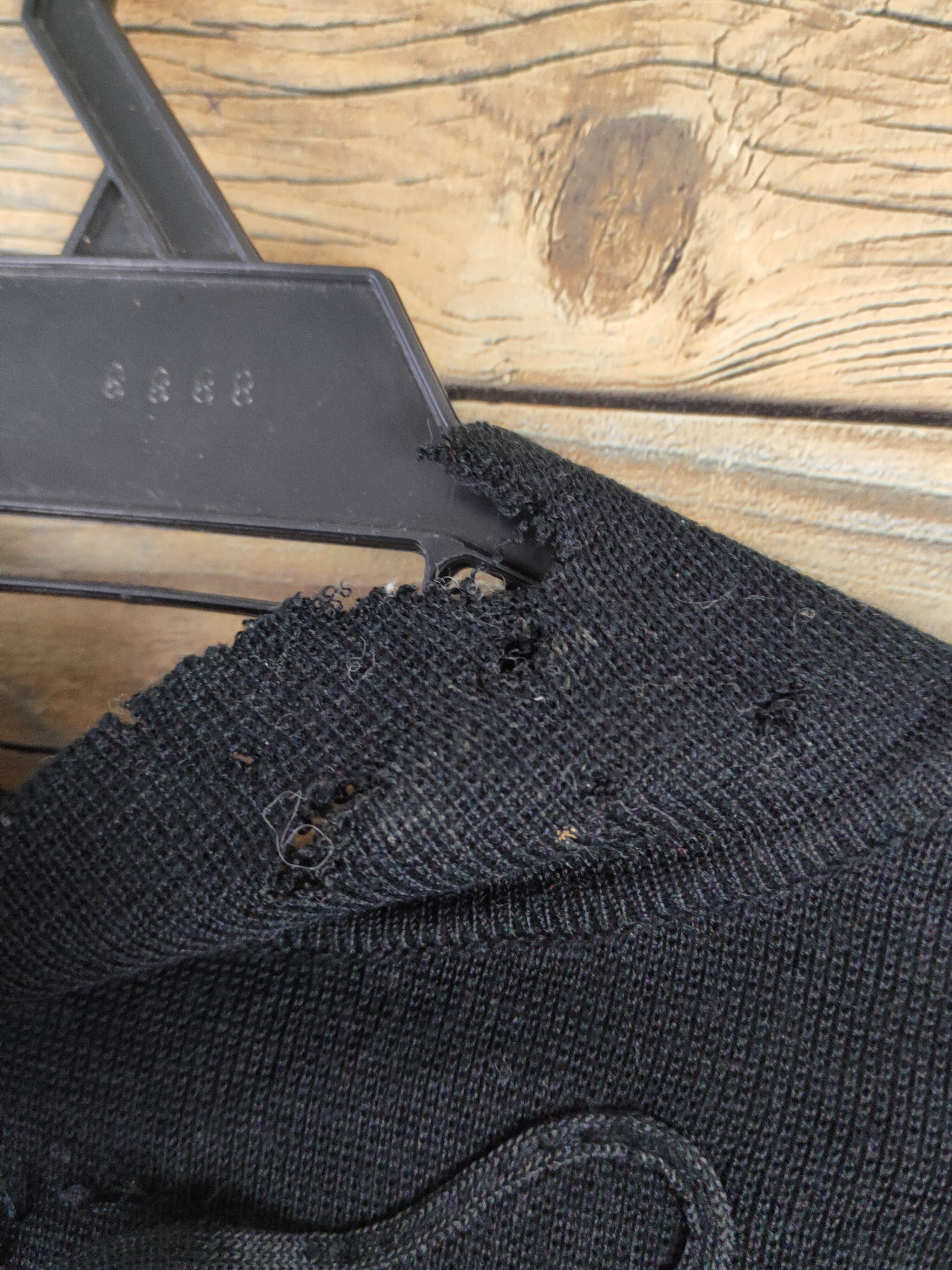Vintage Japan ripped vintage Black Knitwear art Cardigan #W161628 Size L / US 10 / IT 46 - 7 Thumbnail