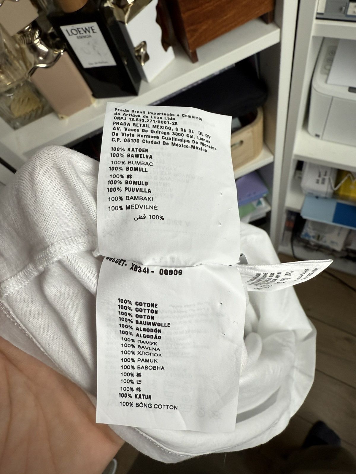 Designer × Prada Prada basic white short sleeve t-shirt tee M designer casual Size M / US 6-8 / IT 42-44 - 6 Thumbnail