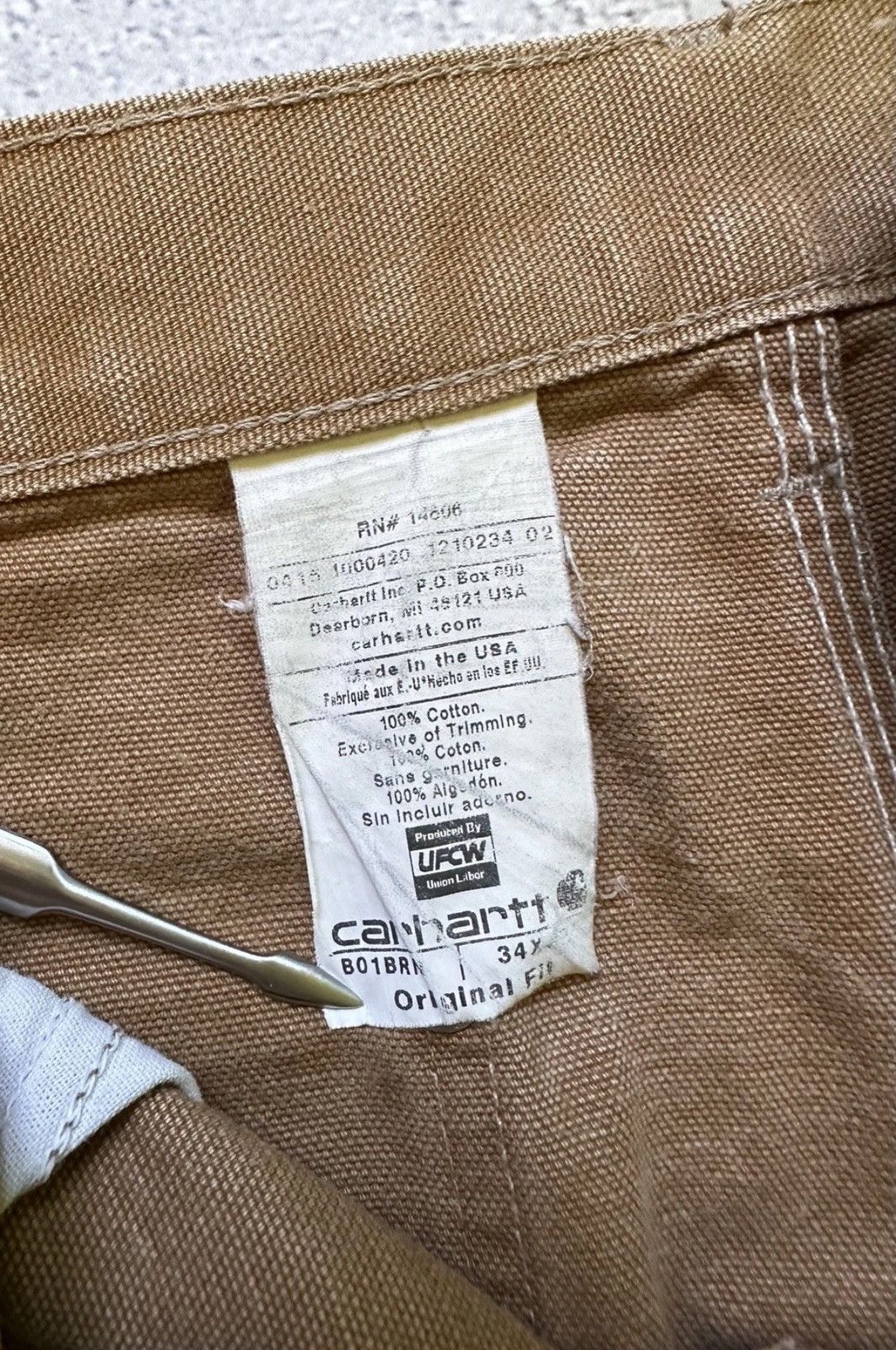 Carhartt Vintage Carhartt Double Knee Work Pants 34/32 Made in USA Size US 34 / EU 50 - 8 Thumbnail