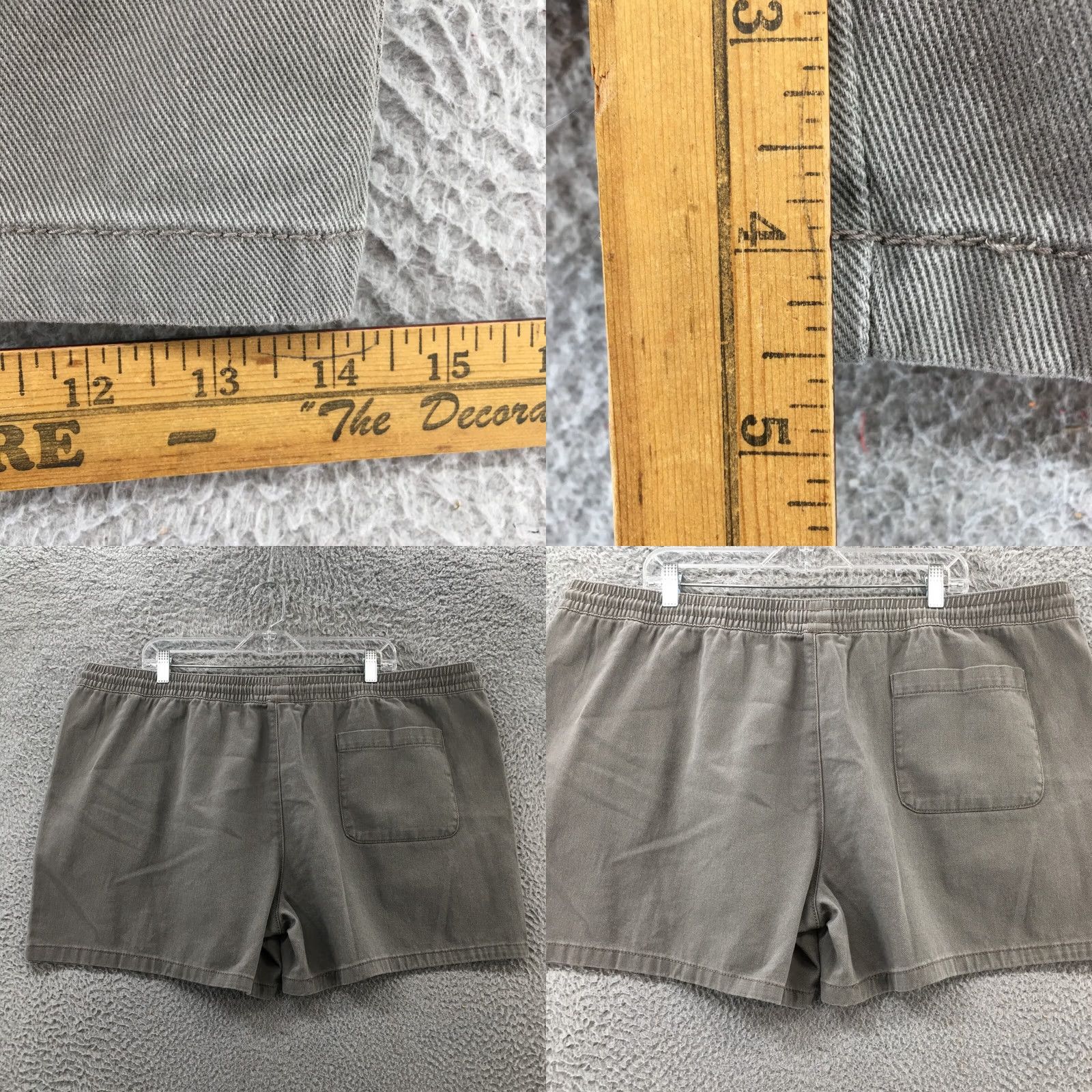 Vintage Arizona Jean Co Chino Shorts Mens 2XL Gray Cotton Drawstring Shorts Size US 39 - 8 Thumbnail