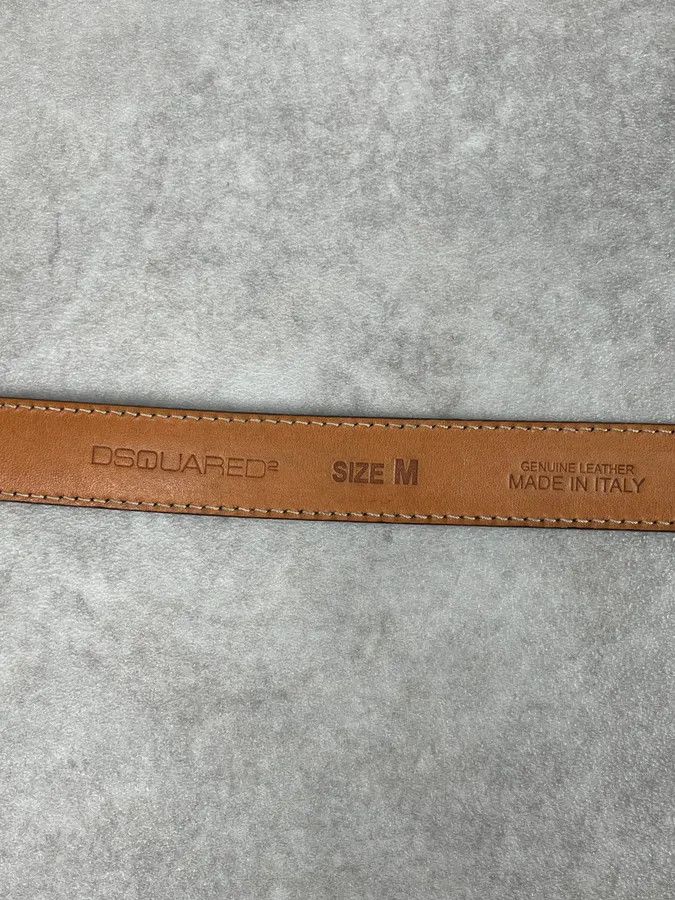 Dsquared2 Dsquared2 Black Leather Golden Globe Belt Size ONE SIZE - 7 Thumbnail