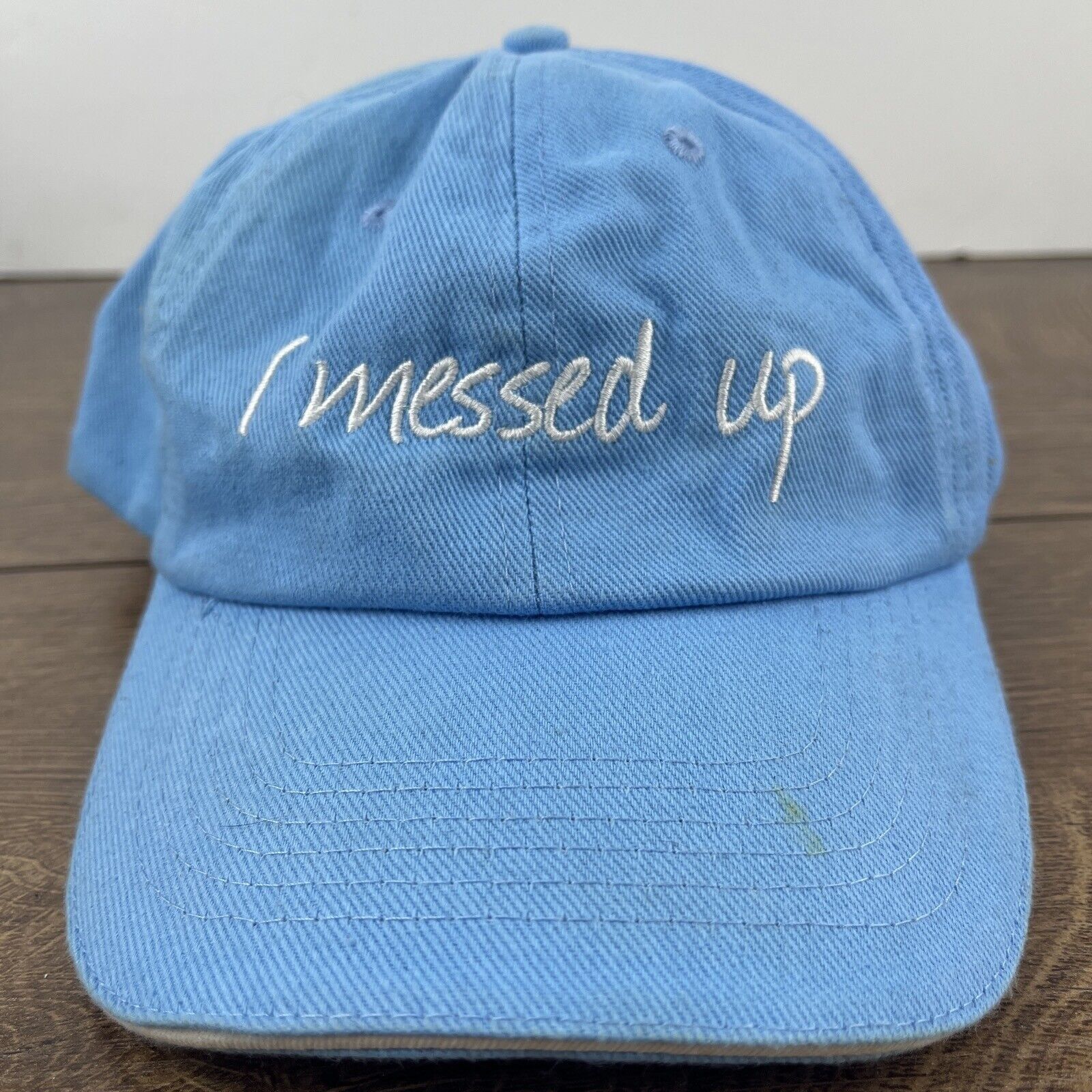 Other I Messed Up Hat Messed Up Blue Hat Adjustable Adult Size Hat Size ONE SIZE - 4 Thumbnail