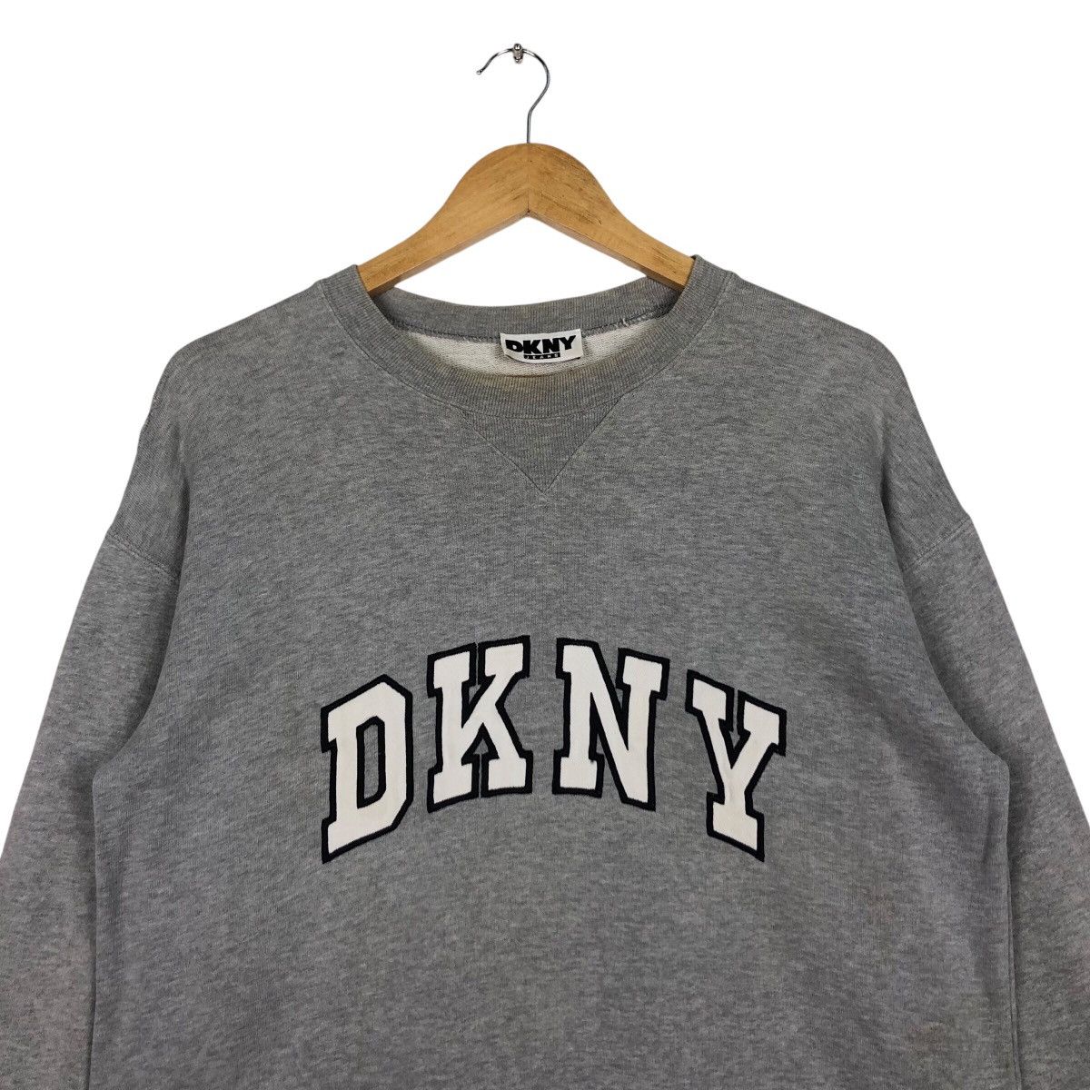 Vintage DKNY Sweatshirt Spell Out Medium Streetwear