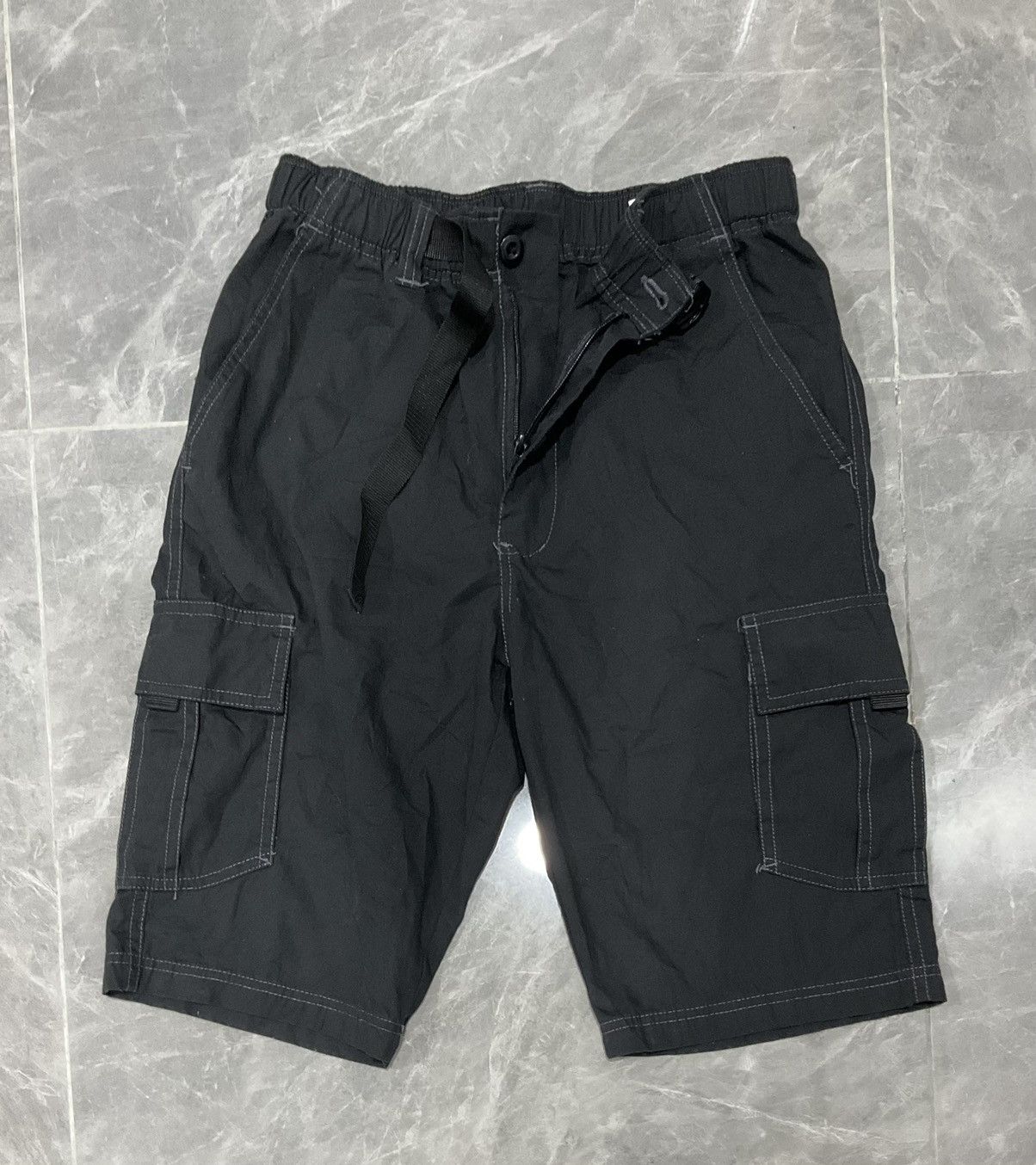 Japanese Brand × Vintage Short Pants Black Cargo Shorts Style Size US 29 - 1 Thumbnail
