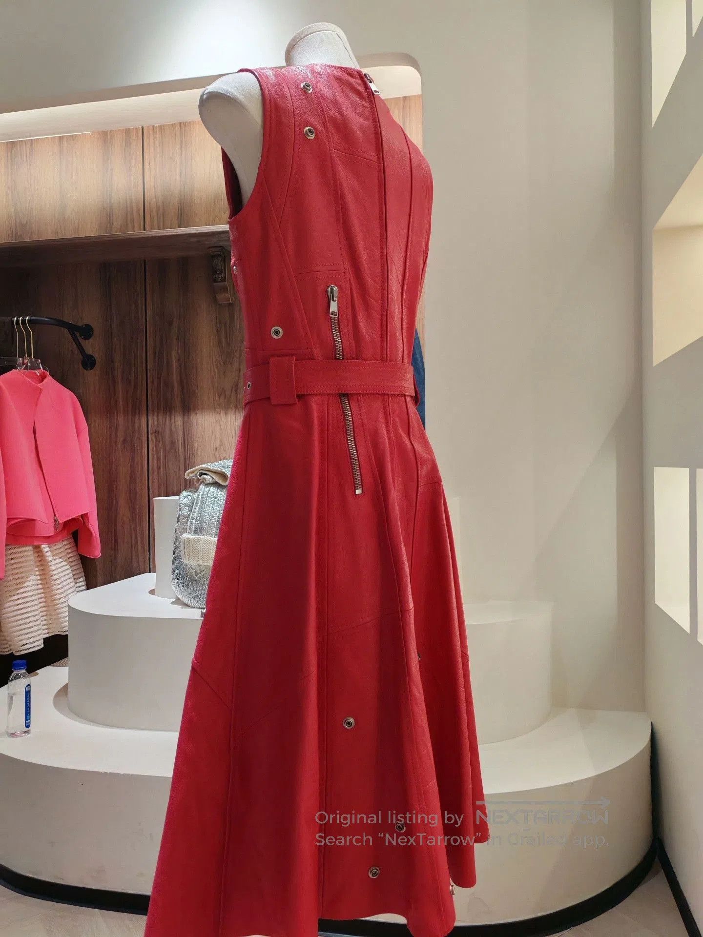 Alexander McQueen Alexander McQueen Leather Dress. Size M / US 6-8 / IT 42-44 - 2 Thumbnail