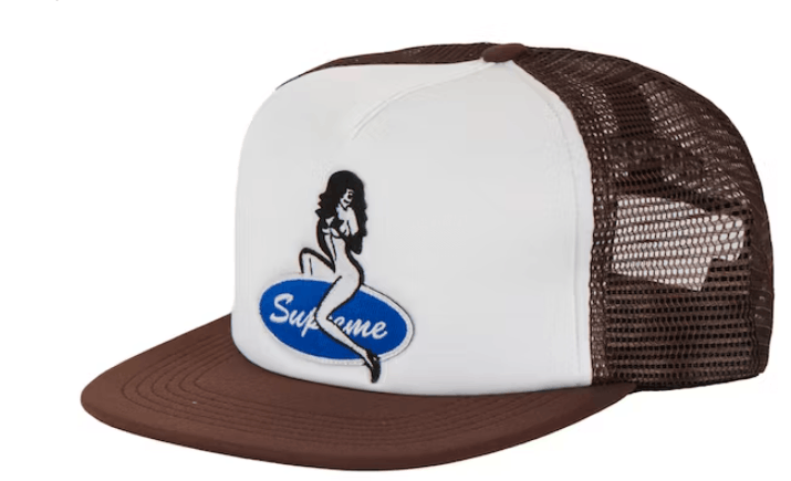 Supreme Pin Up Mesh Back 5-Panel Brown (FW22)