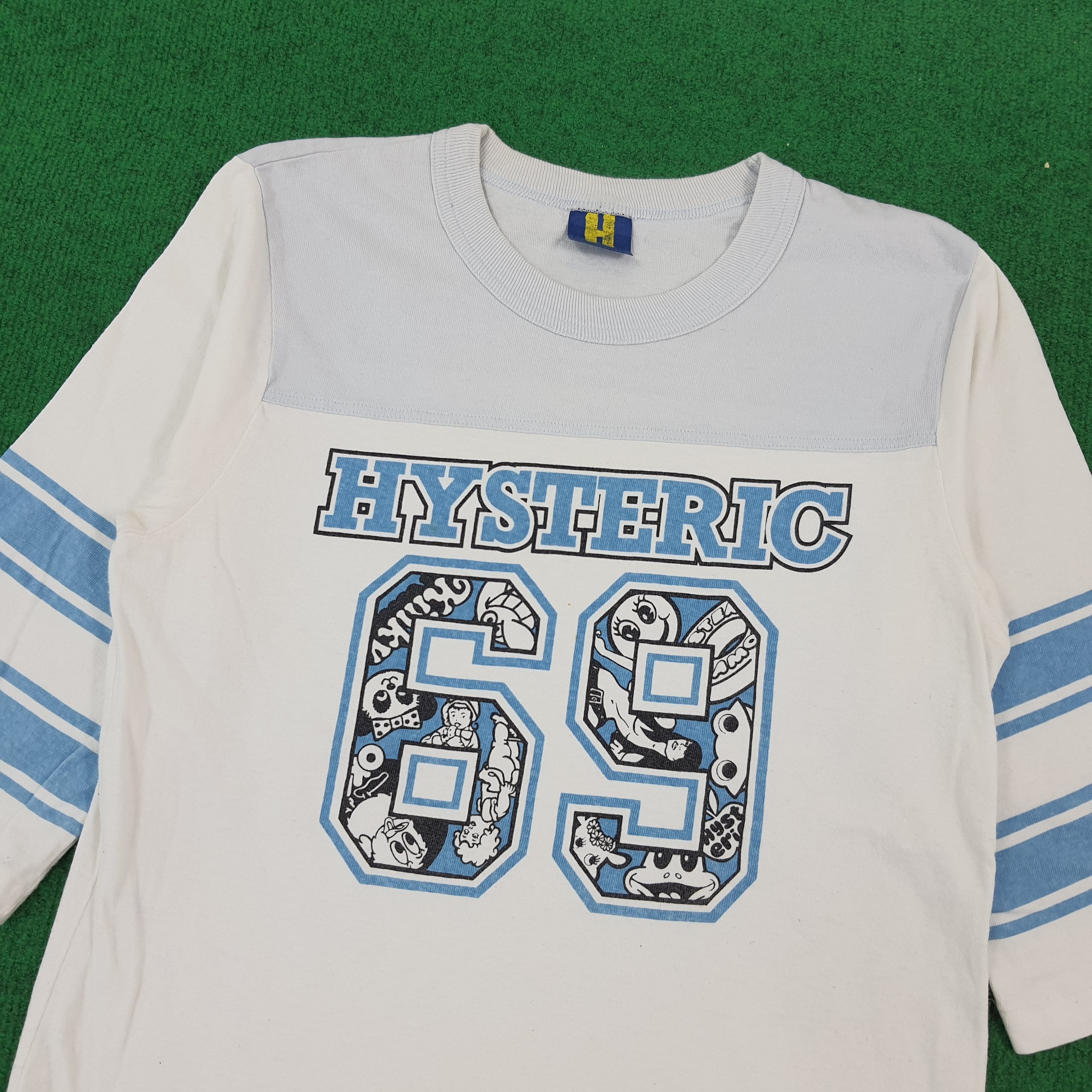 Hysteric Glamour × Japanese Brand × Vintage Vintage Hysteric Glamour 69 Japanese Brand 3Q Sleeve Tshirt Size S / US 4 / IT 40 - 2 Thumbnail