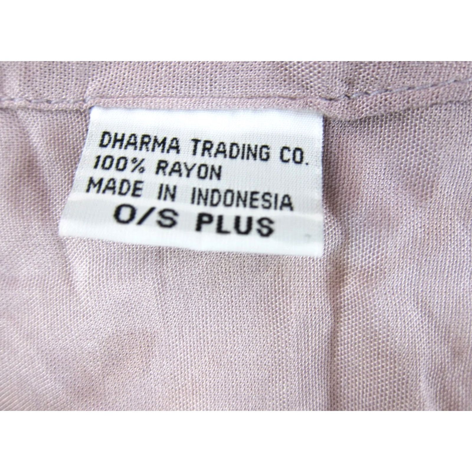 Pinko Dharma Trading Co. Blouse Tunic Mauve Pink 100% Rayon Oversized Boxy Plus OS Size ONE SIZE - 3 Thumbnail