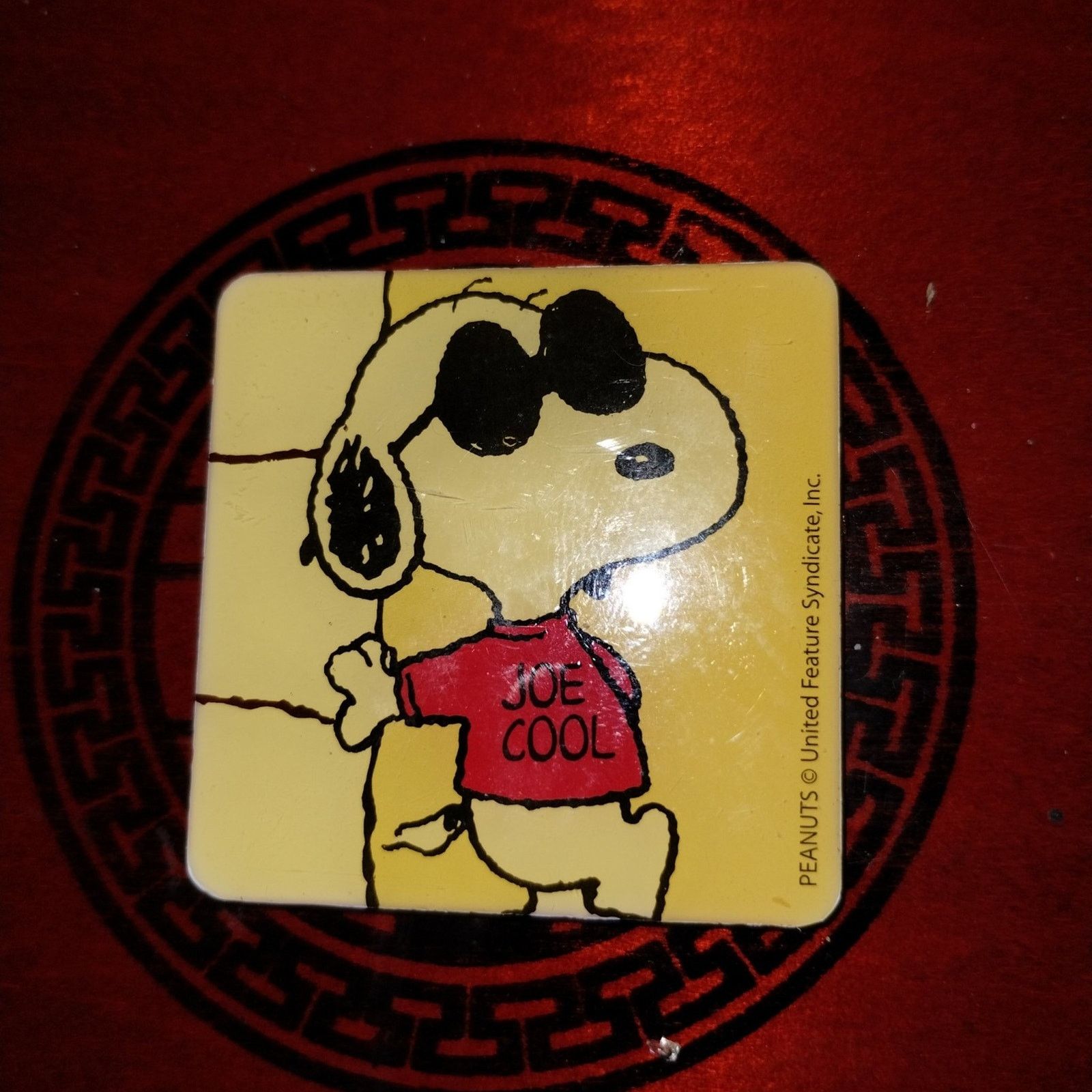 Vintage Extremely RARE and hard to find 1965 Snoopy Joe Cool magnet Size ONE SIZE - 1 Thumbnail