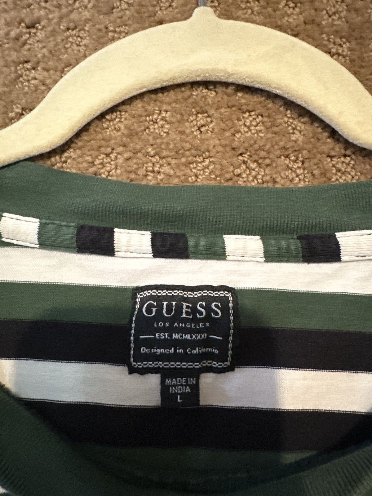 Guess Hires Stripped Shirt Size US L / EU 52-54 / 3 - 4 Thumbnail