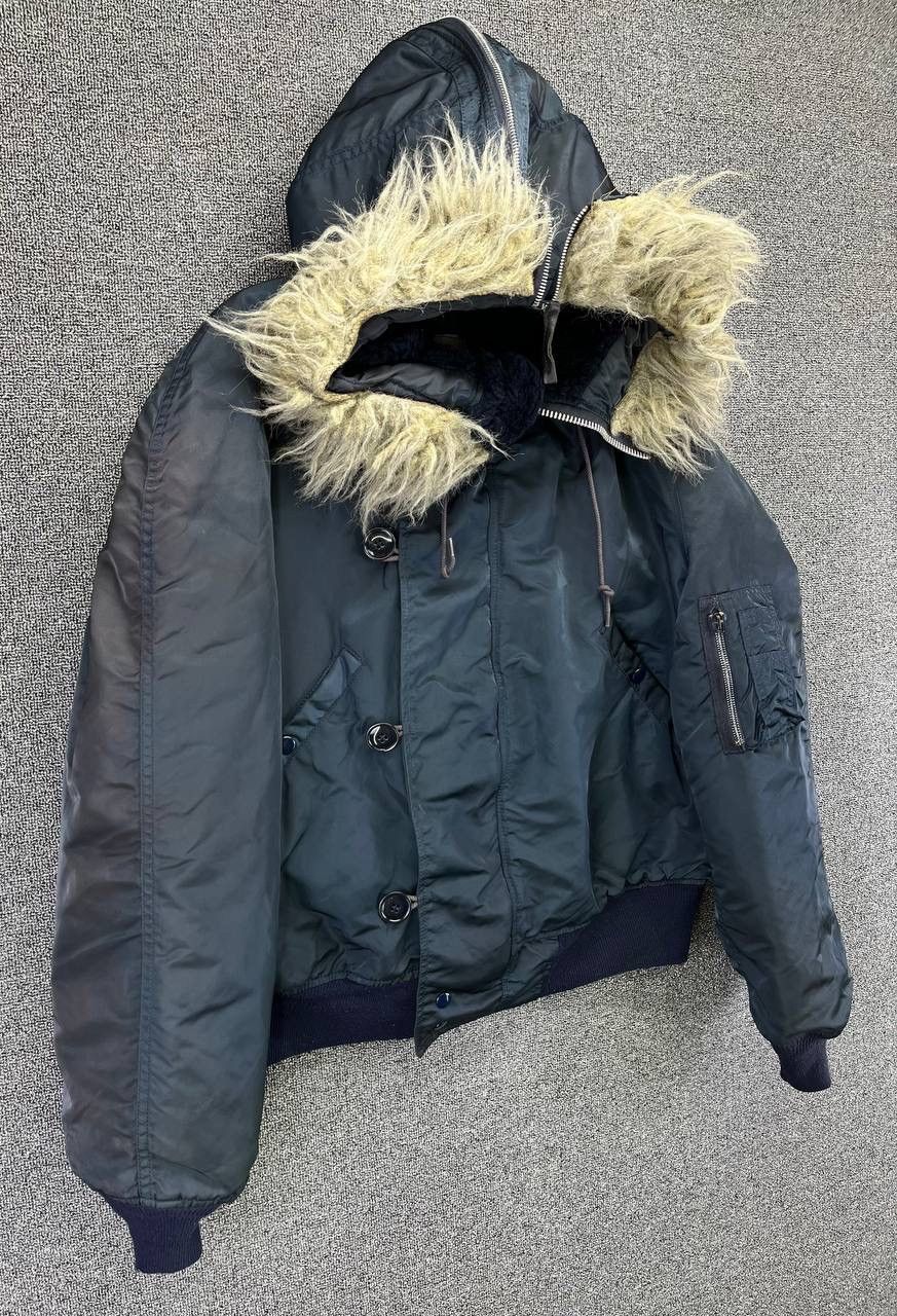 Alpha Industries Vintage Alpha Industries N-2B Attached Hood Flight Jacket Size US L / EU 52-54 / 3 - 5 Thumbnail